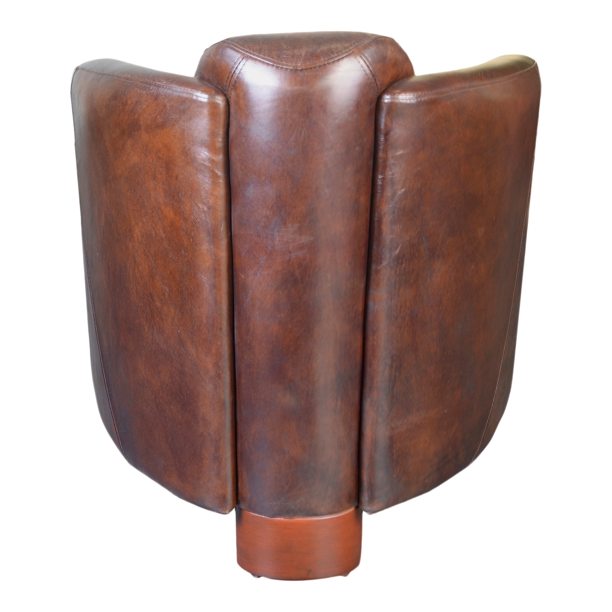 Salzburg Club Chair Dark Brown Leather by Moe's Home Collection - view 2