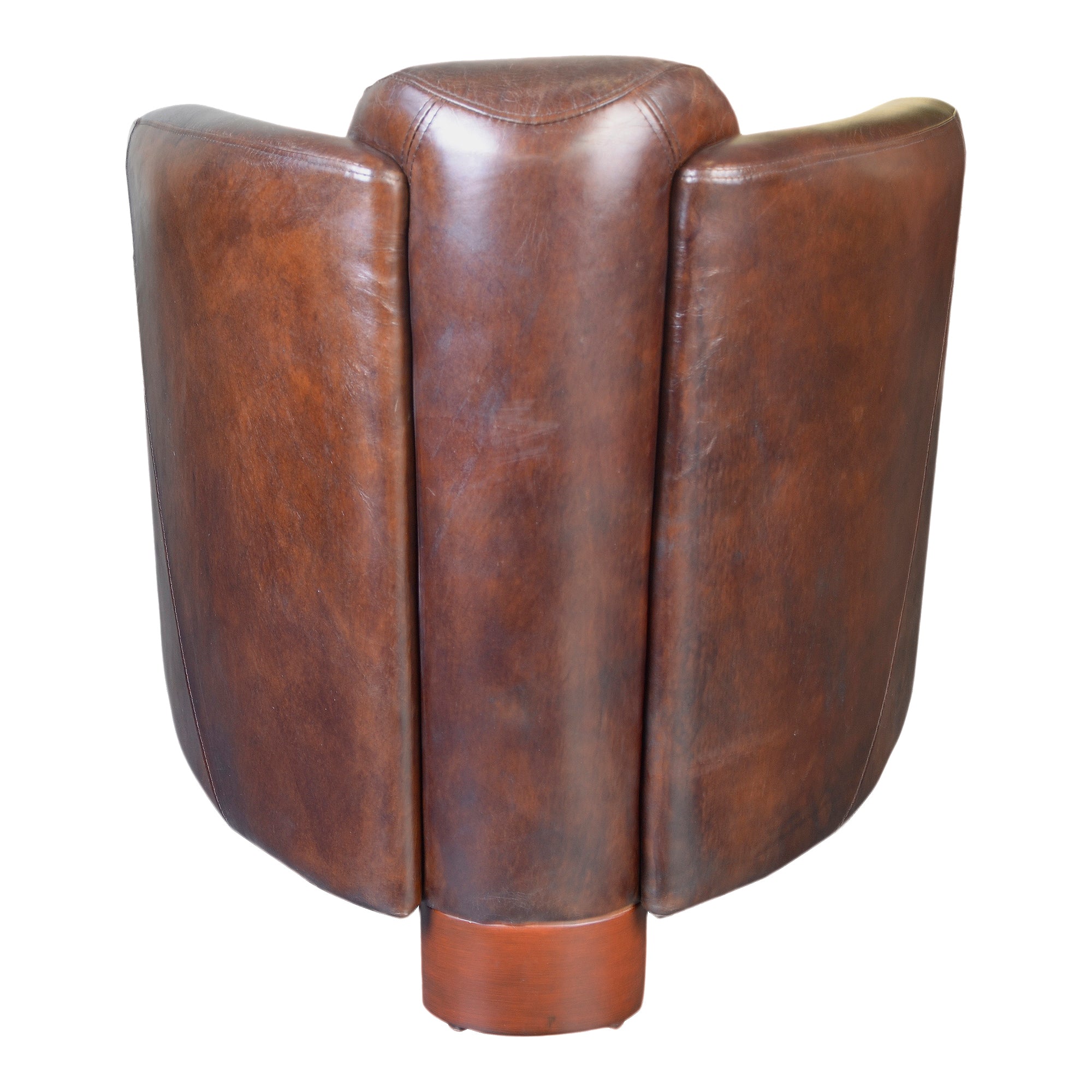 Salzburg Club Chair Dark Brown Leather by Moe's Home Collection - view 2