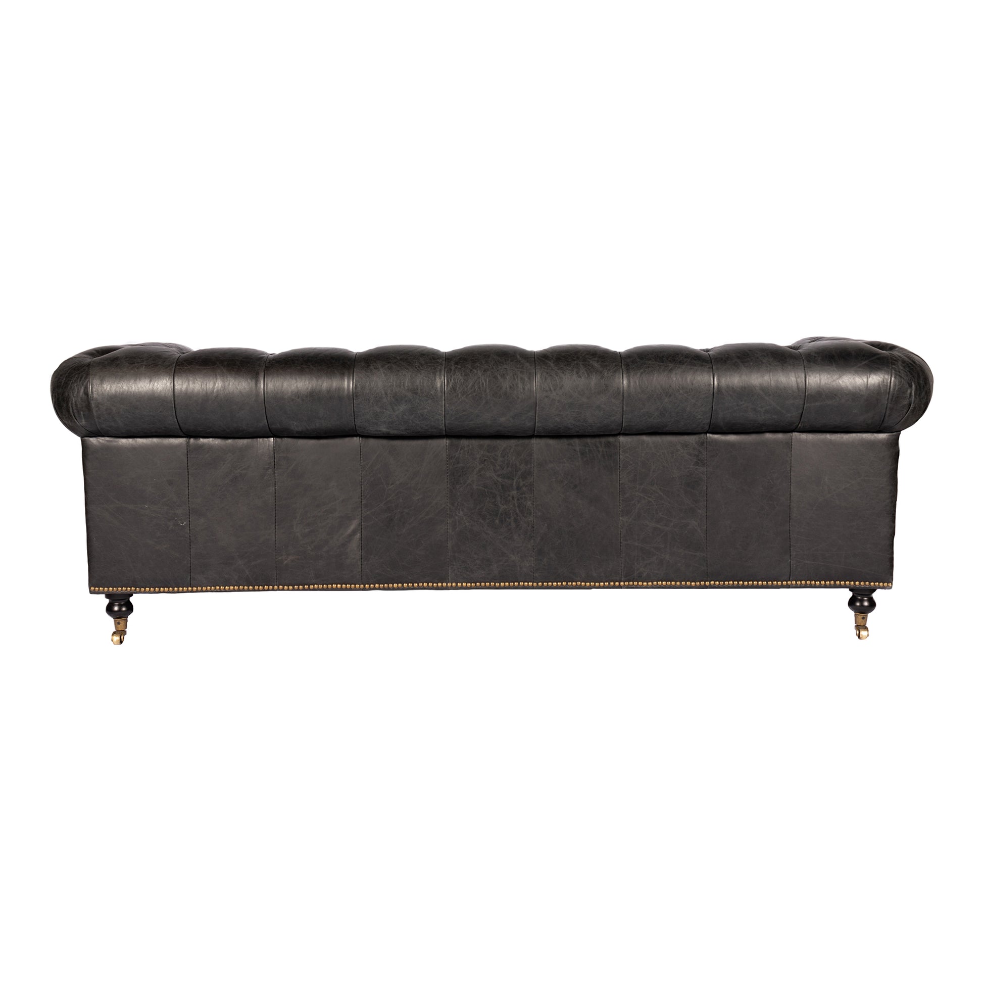 Birmingham Sofa Black Leather by Moe's Home Collection - view 4