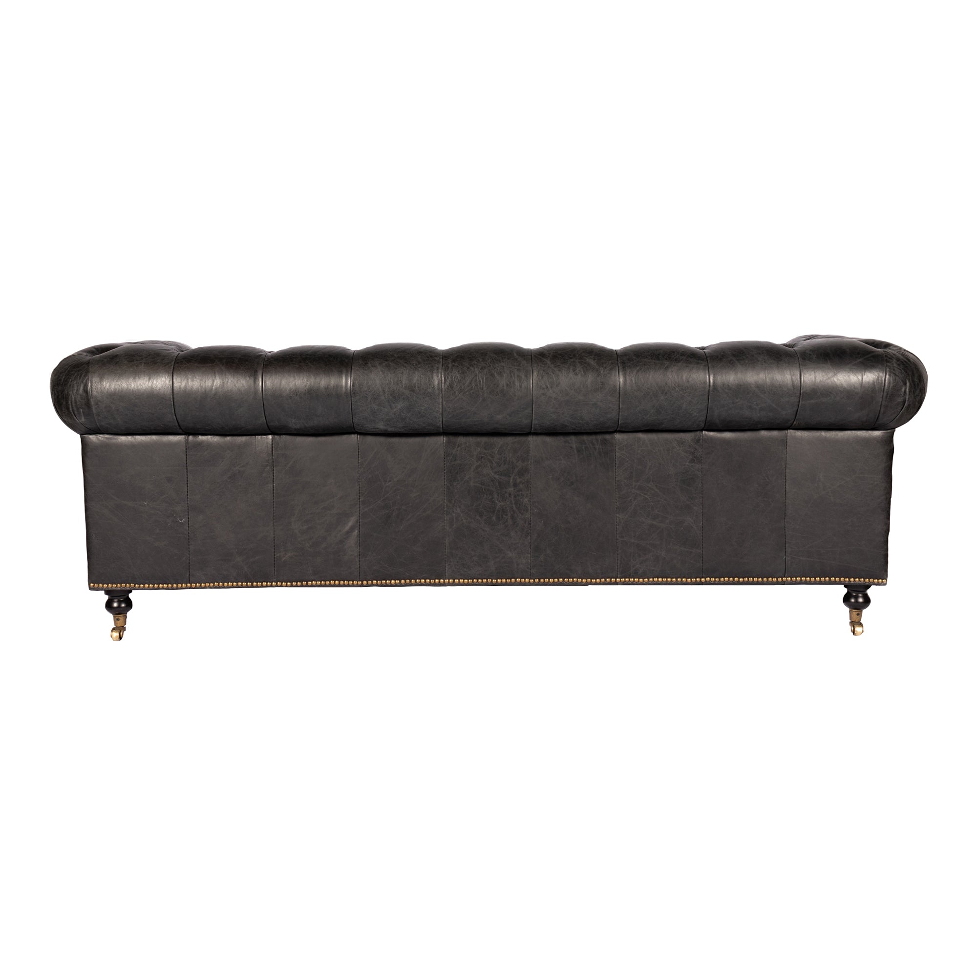 Birmingham Sofa Black Leather by Moe's Home Collection - view 4