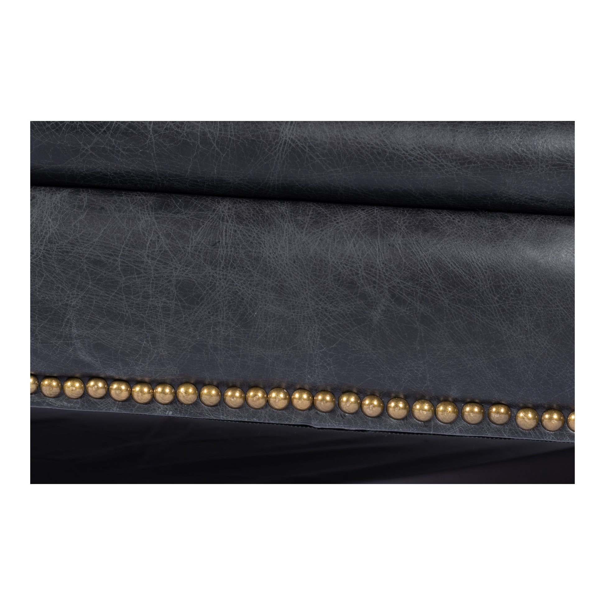 Birmingham Sofa Black Leather by Moe's Home Collection - view 9