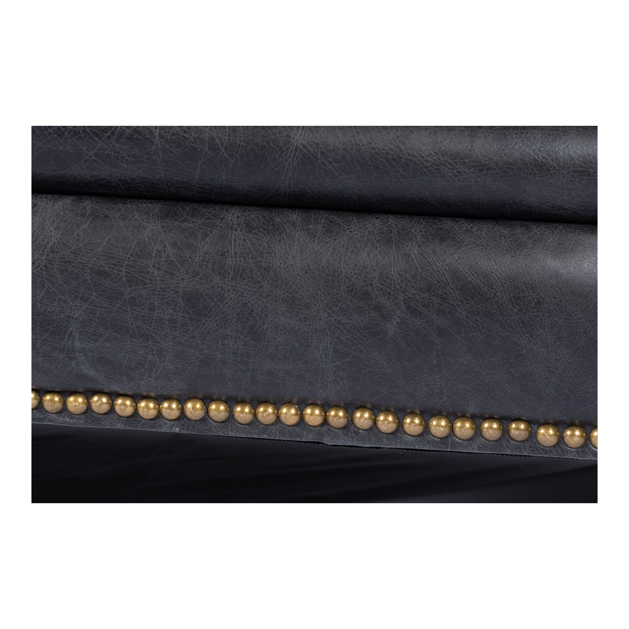 Birmingham Sofa Black Leather by Moe's Home Collection - view 9