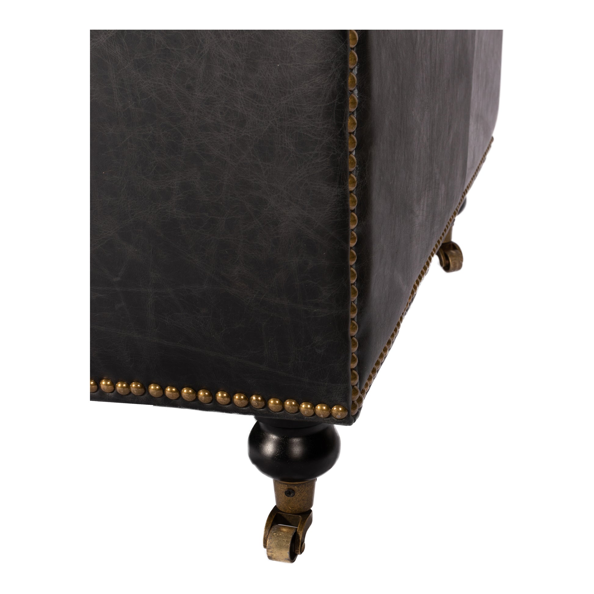 Birmingham Sofa Black Leather by Moe's Home Collection - view 11
