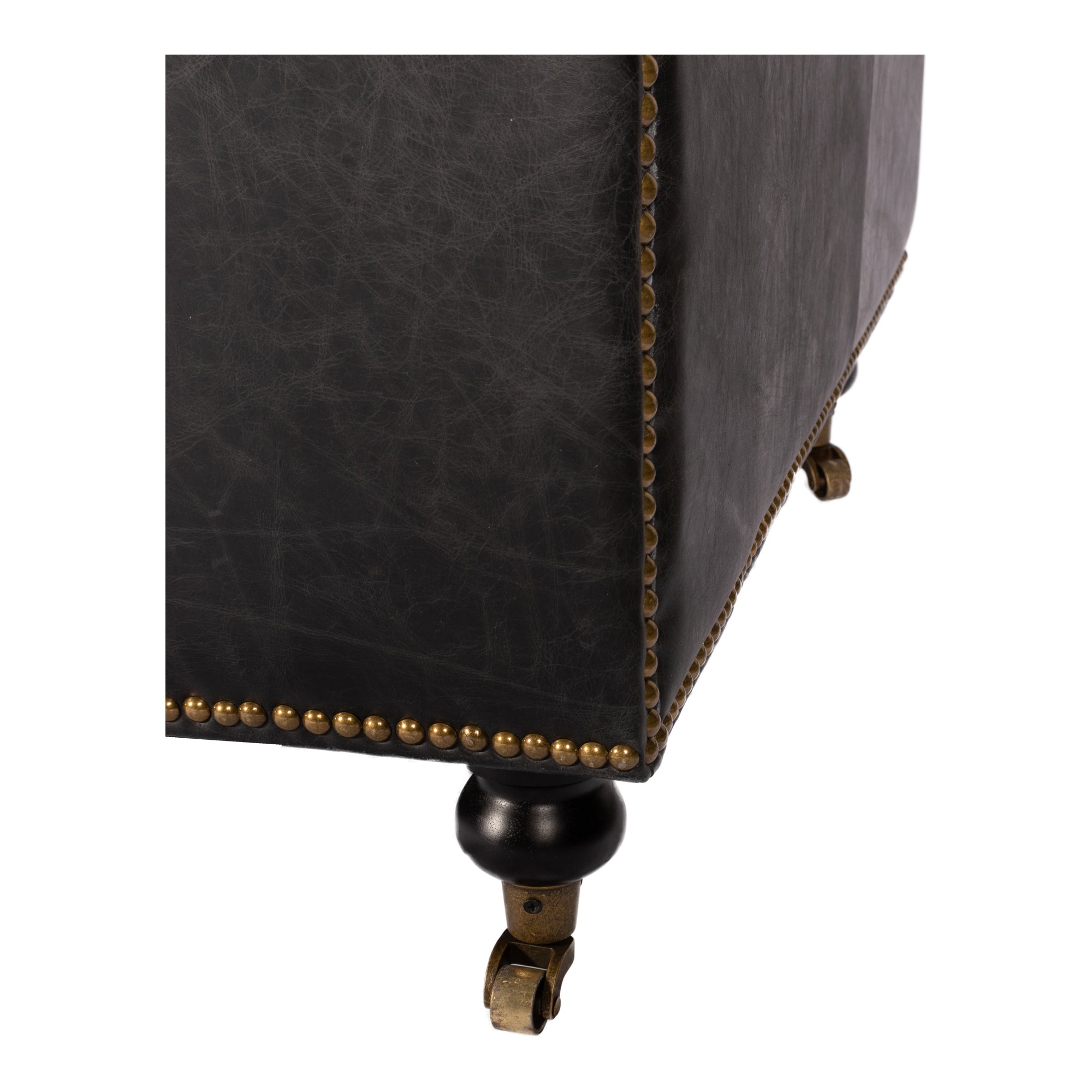 Birmingham Sofa Black Leather by Moe's Home Collection - view 11
