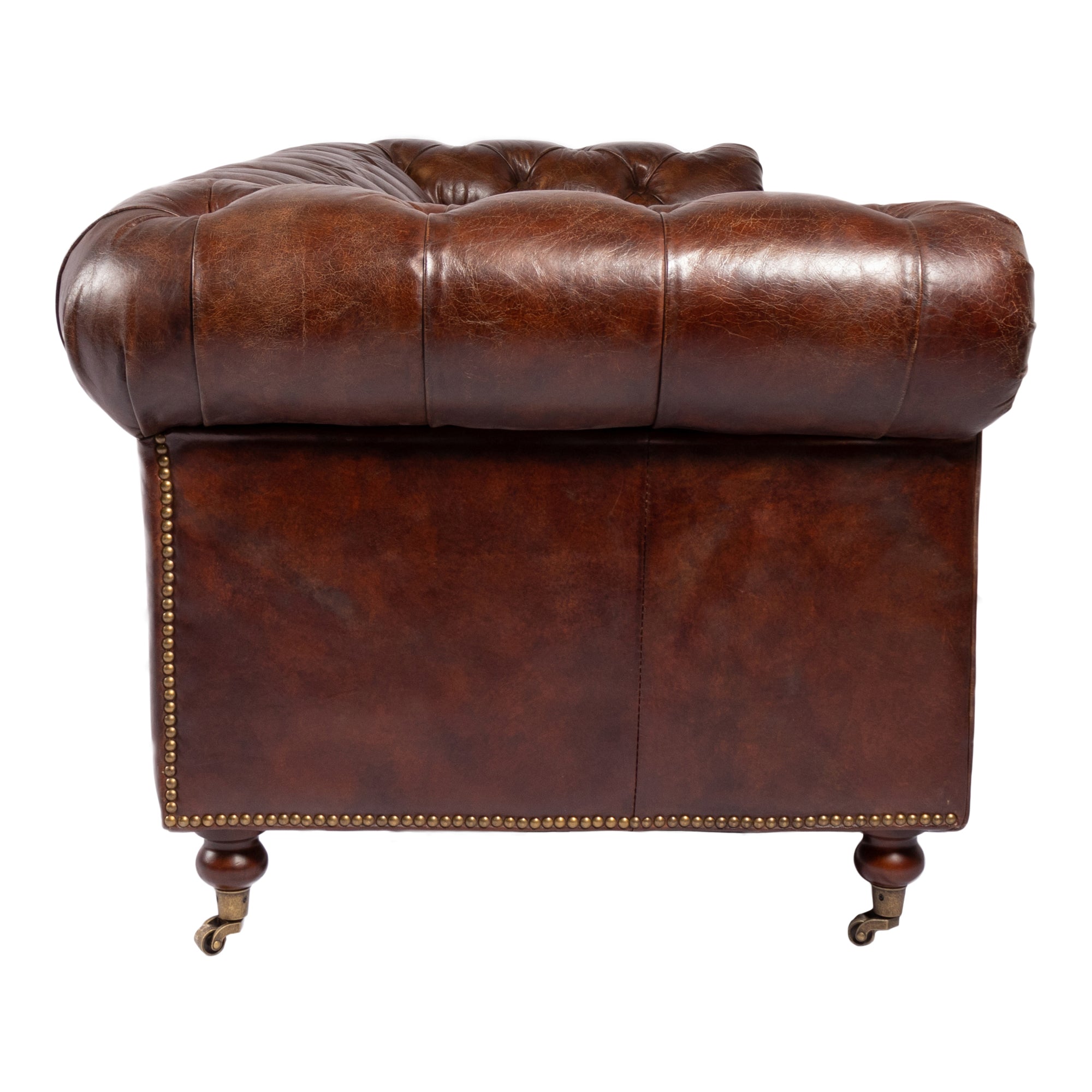 Birmingham Sofa Dark Brown Leather by Moe's Home Collection - view 3
