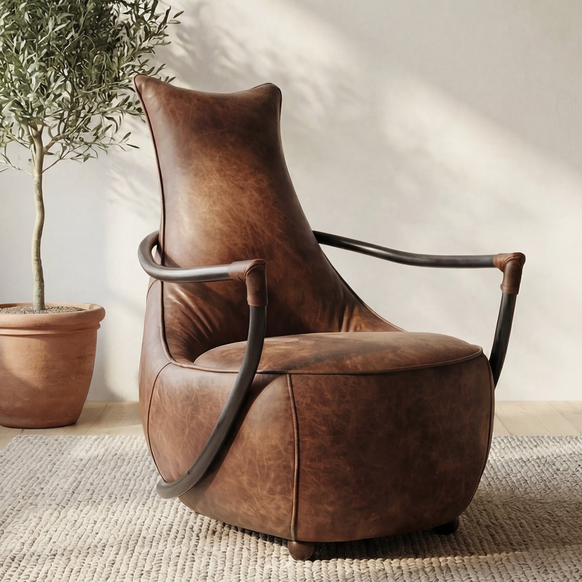 Carlisle Club Chair Brown by Moe's Home Collection - view 10