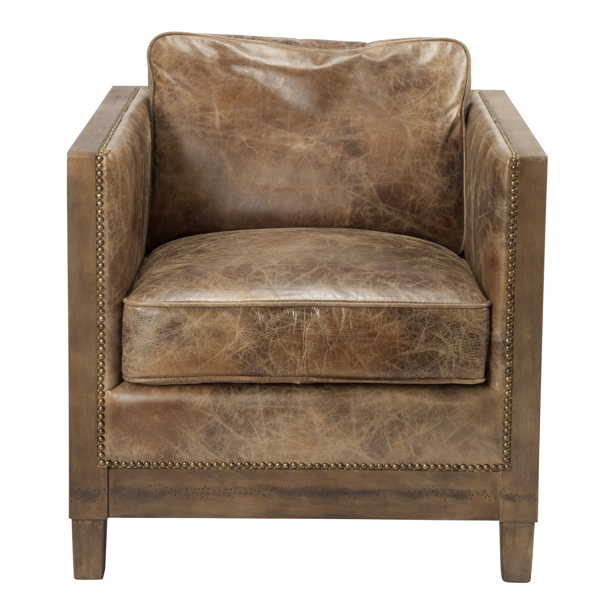 Darlington Club Chair Light Brown by Moe's Home Collection