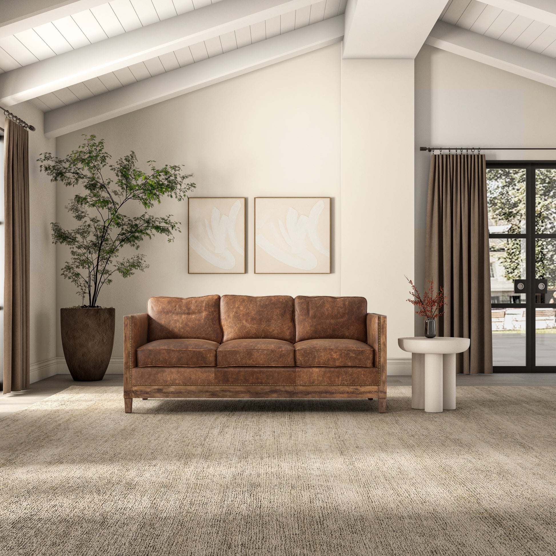 Darlington Sofa Light Brown by Moe's Home Collection - view 10