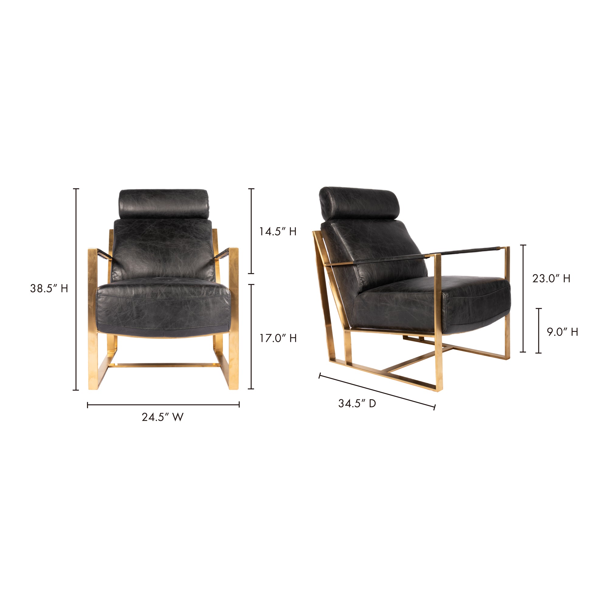 Paradiso Chair Black by Moe's Home Collection - view 13