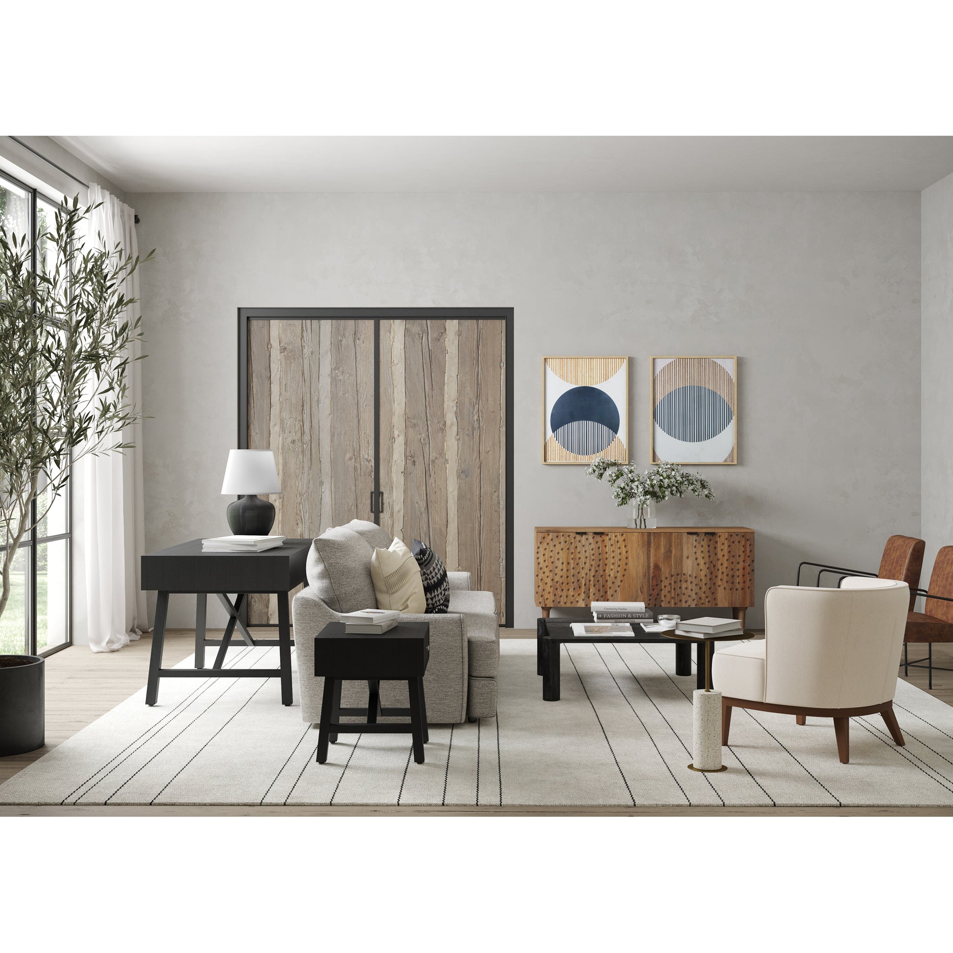 Dagwood Leather Armchair Open Road Brown by Moe's Home Collection - view 11