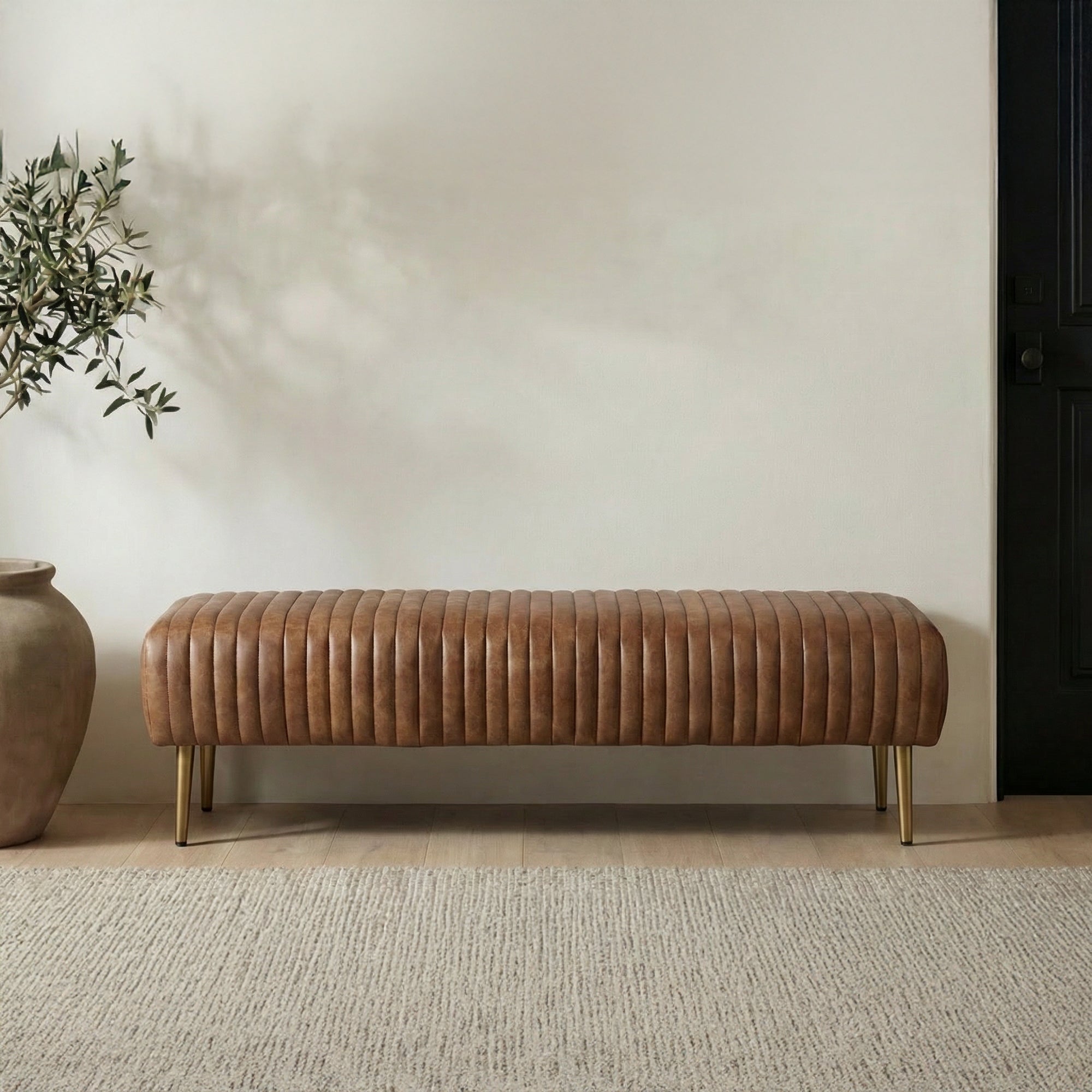 Endora Bench Open Road Brown by Moe's Home Collection - view 7