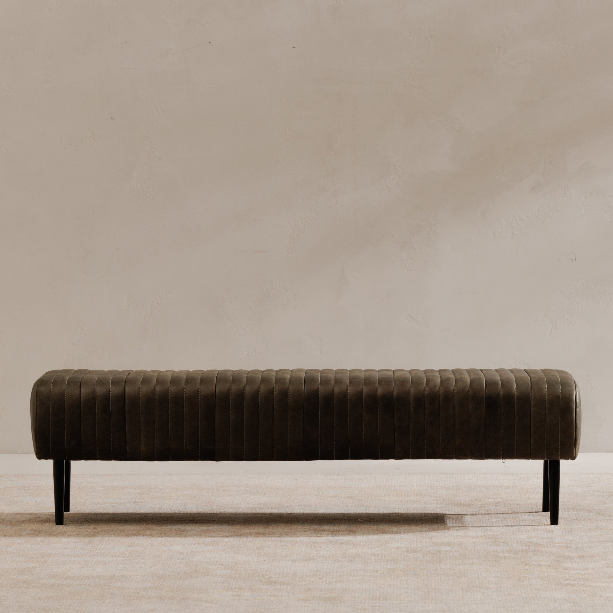 Endora Bench Charred Olive by Moe's Home Collection - view 2