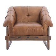 Bellos Accent Chair Open Road Brown by Moe's Home Collection