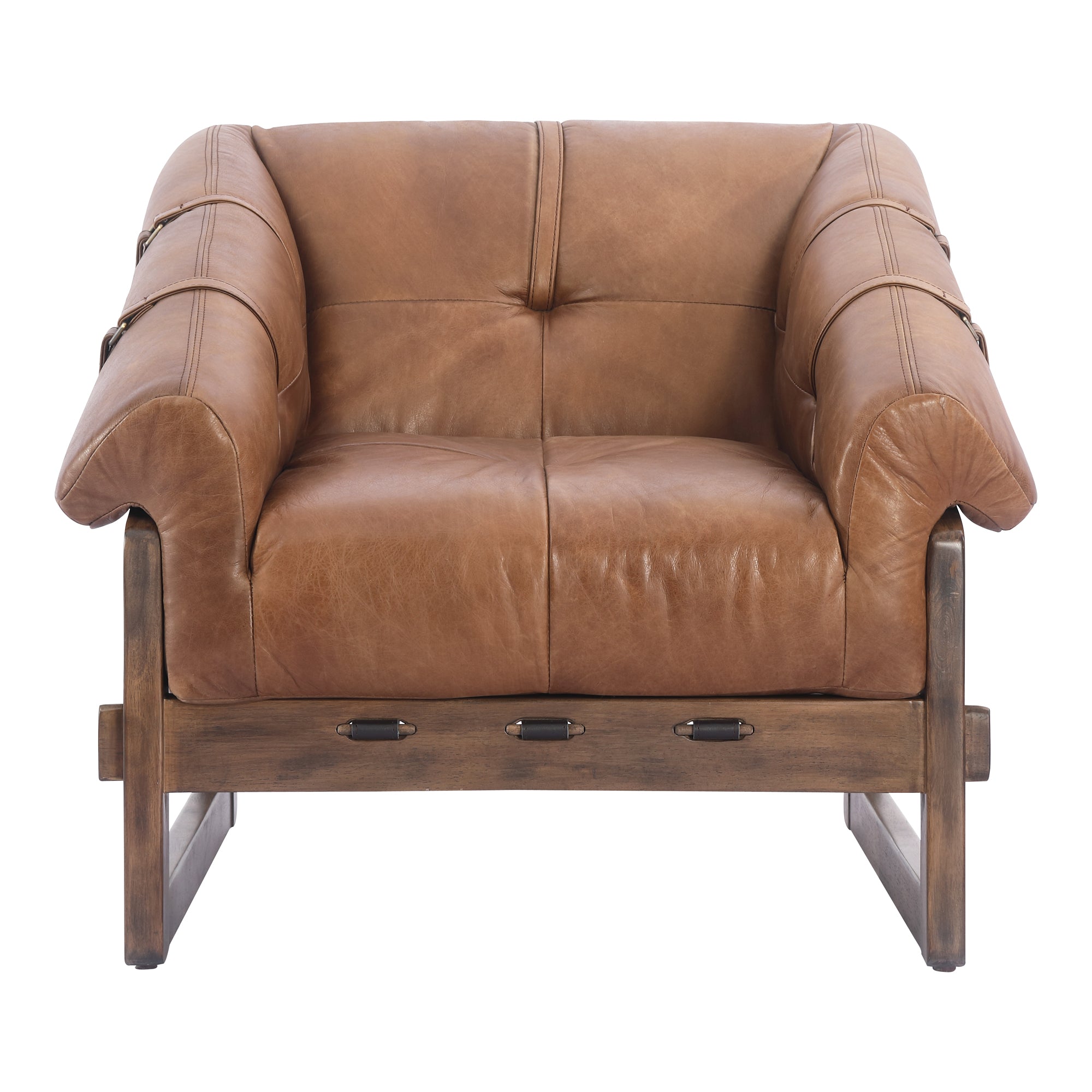 Bellos Accent Chair Open Road Brown by Moe's Home Collection