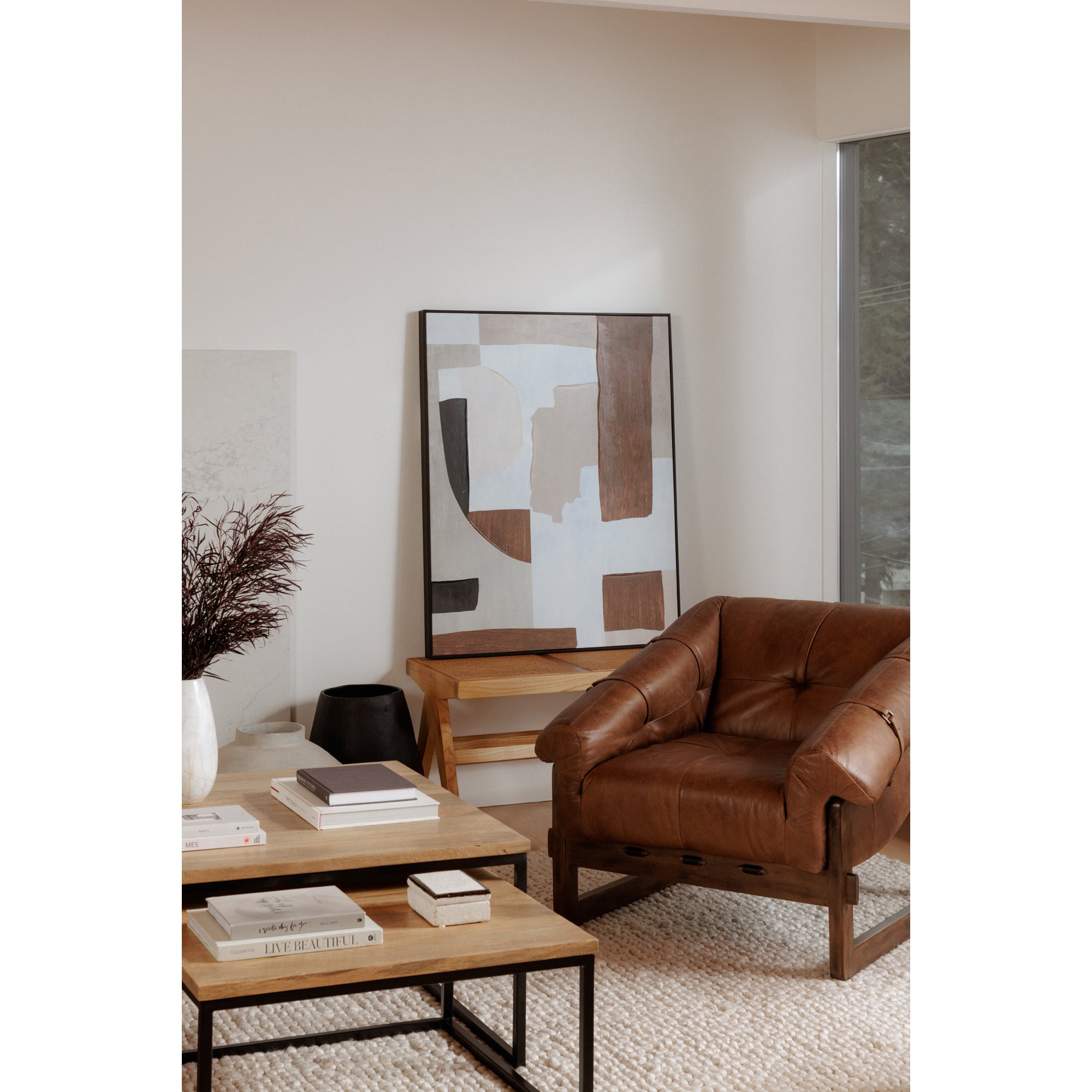 Bellos Accent Chair Open Road Brown by Moe's Home Collection - view 12