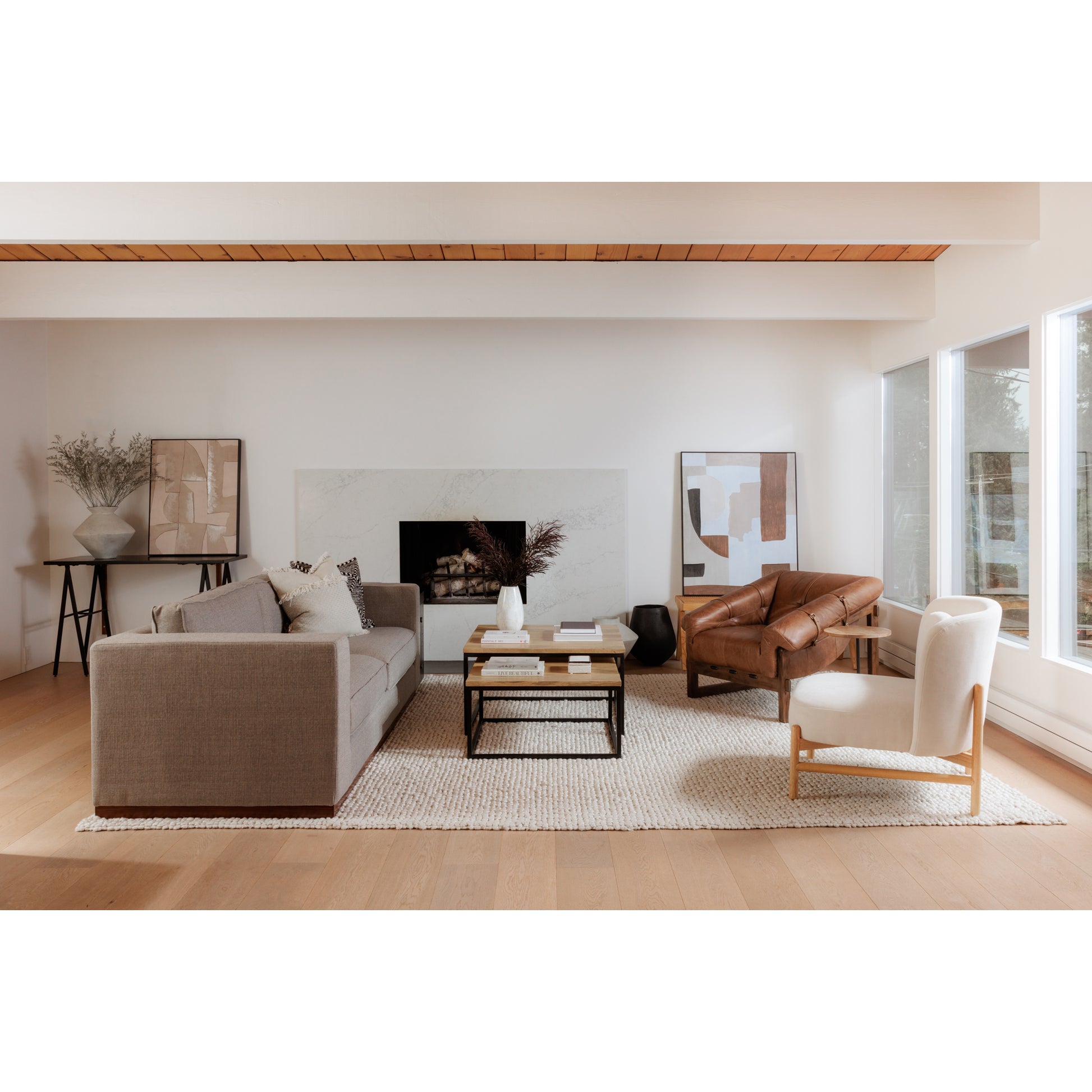 Bellos Accent Chair Open Road Brown by Moe's Home Collection - view 13