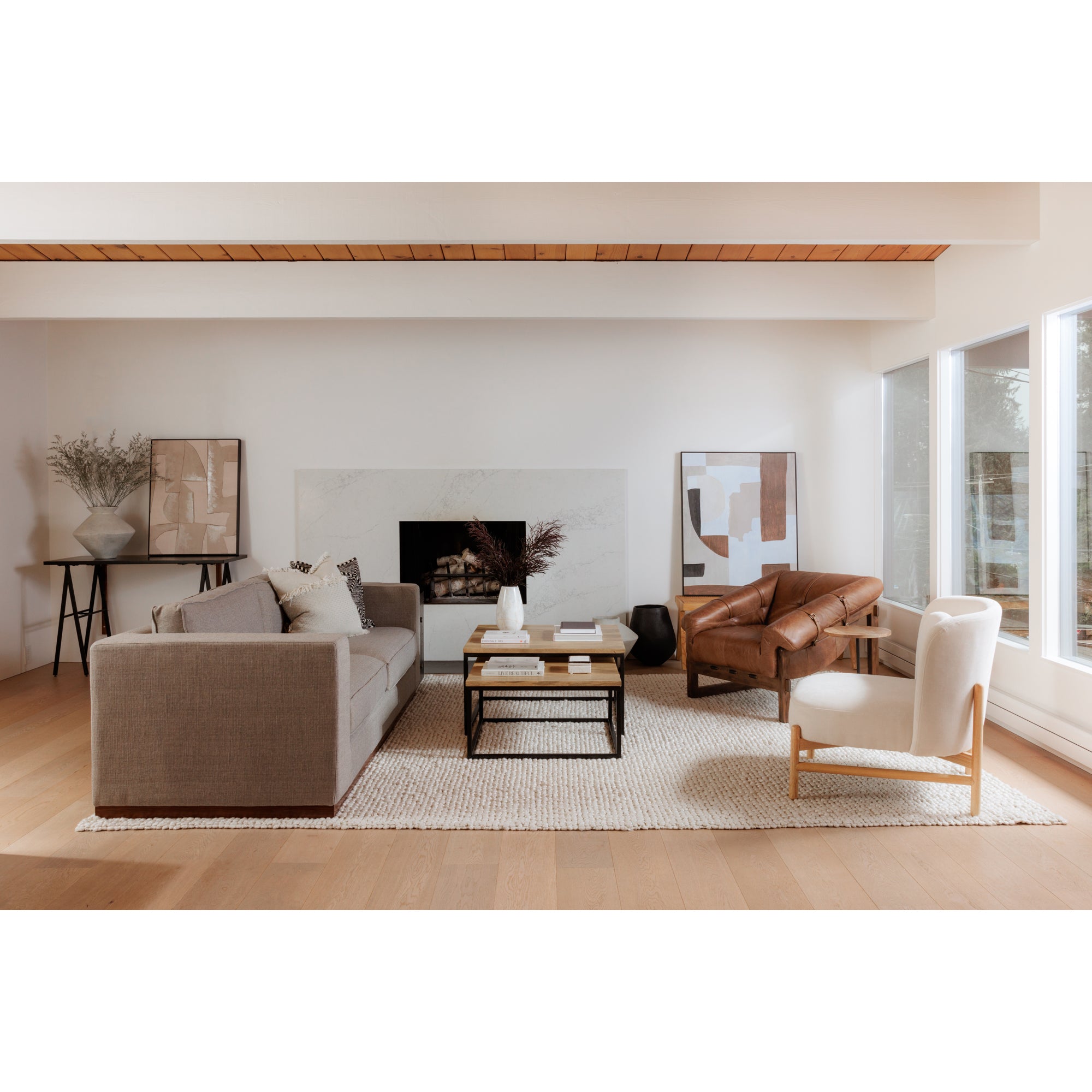 Bellos Accent Chair Open Road Brown by Moe's Home Collection - view 13