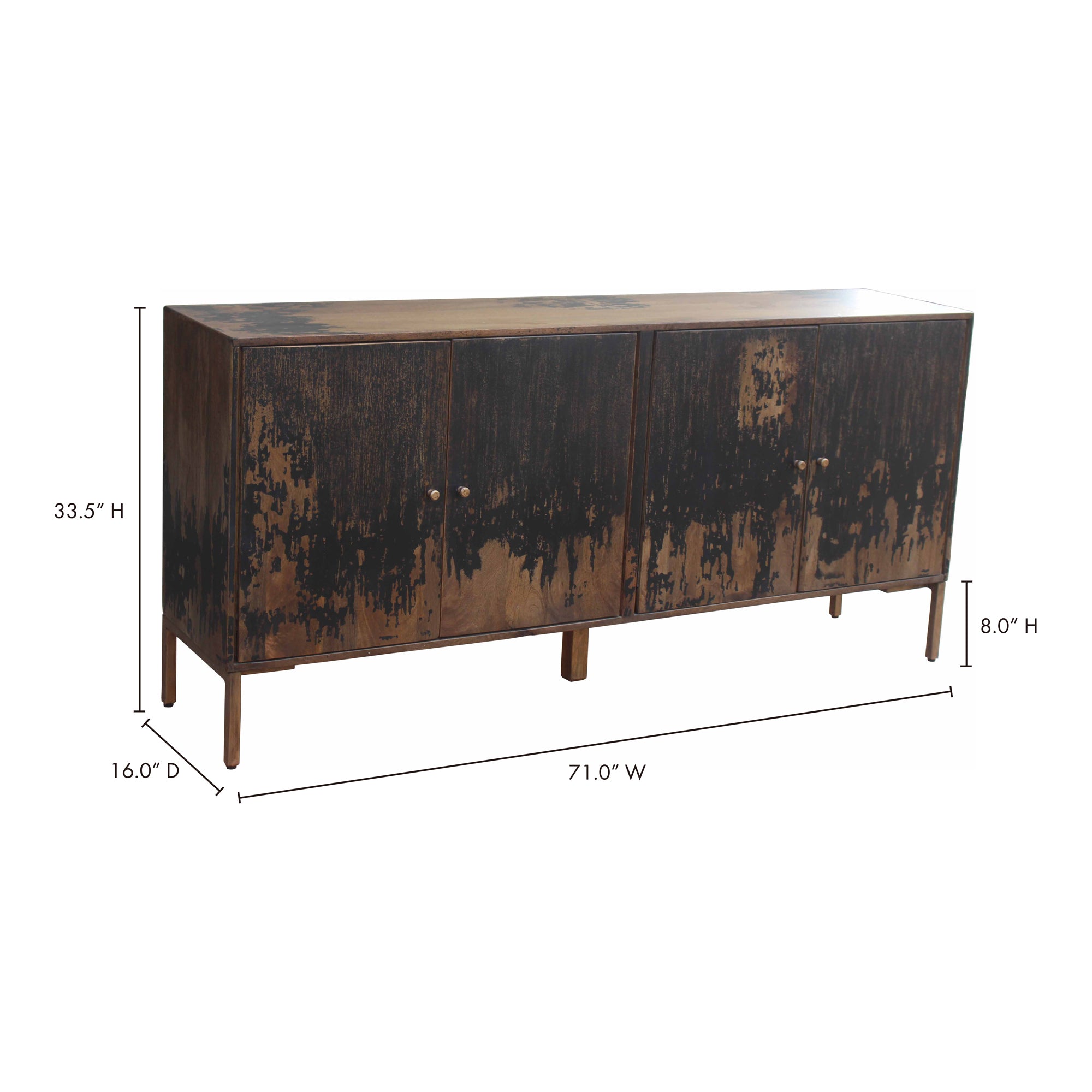 Artists Sideboard Large Black by Moe's Home Collection - view 7
