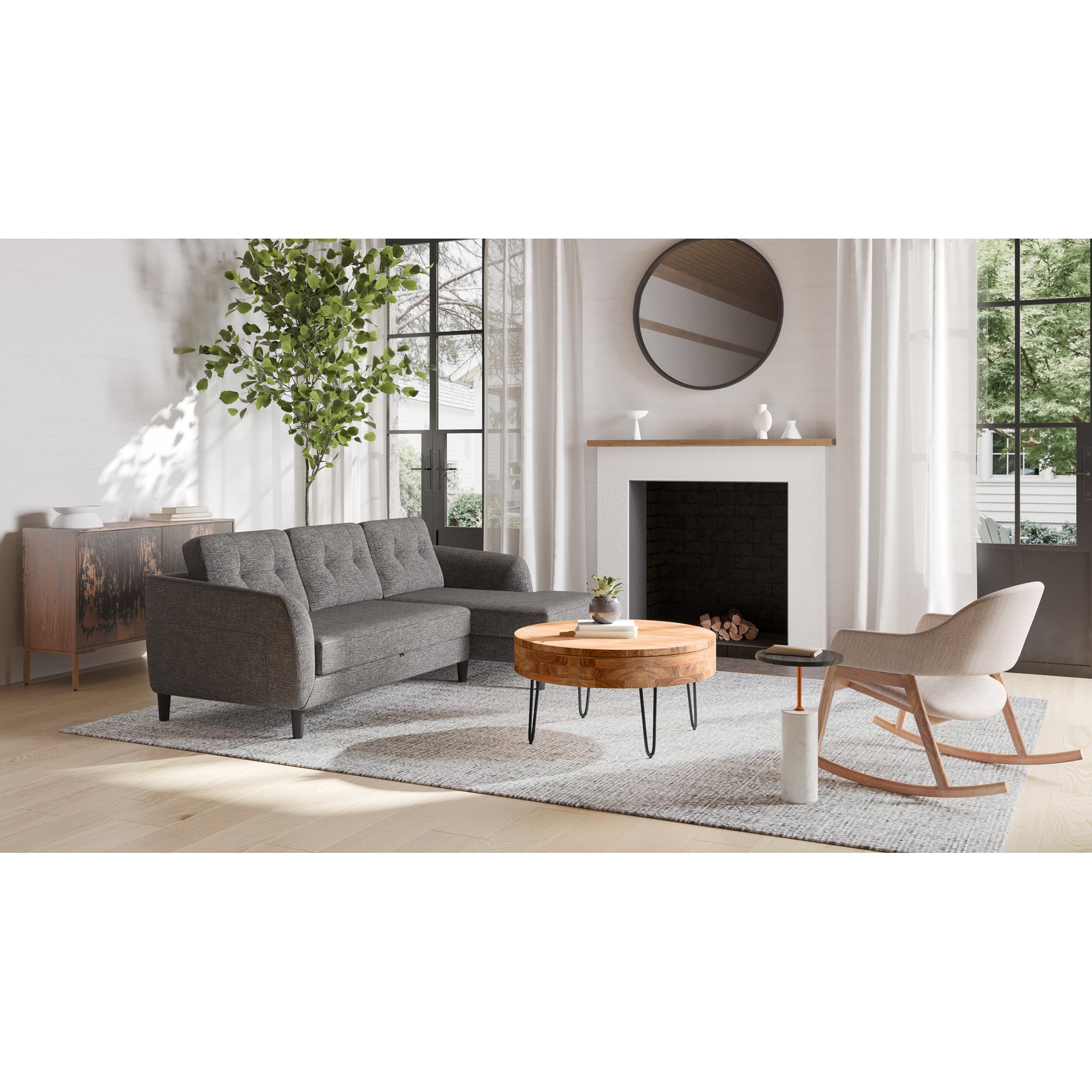 Artists Sideboard Small Black by Moe's Home Collection - view 5