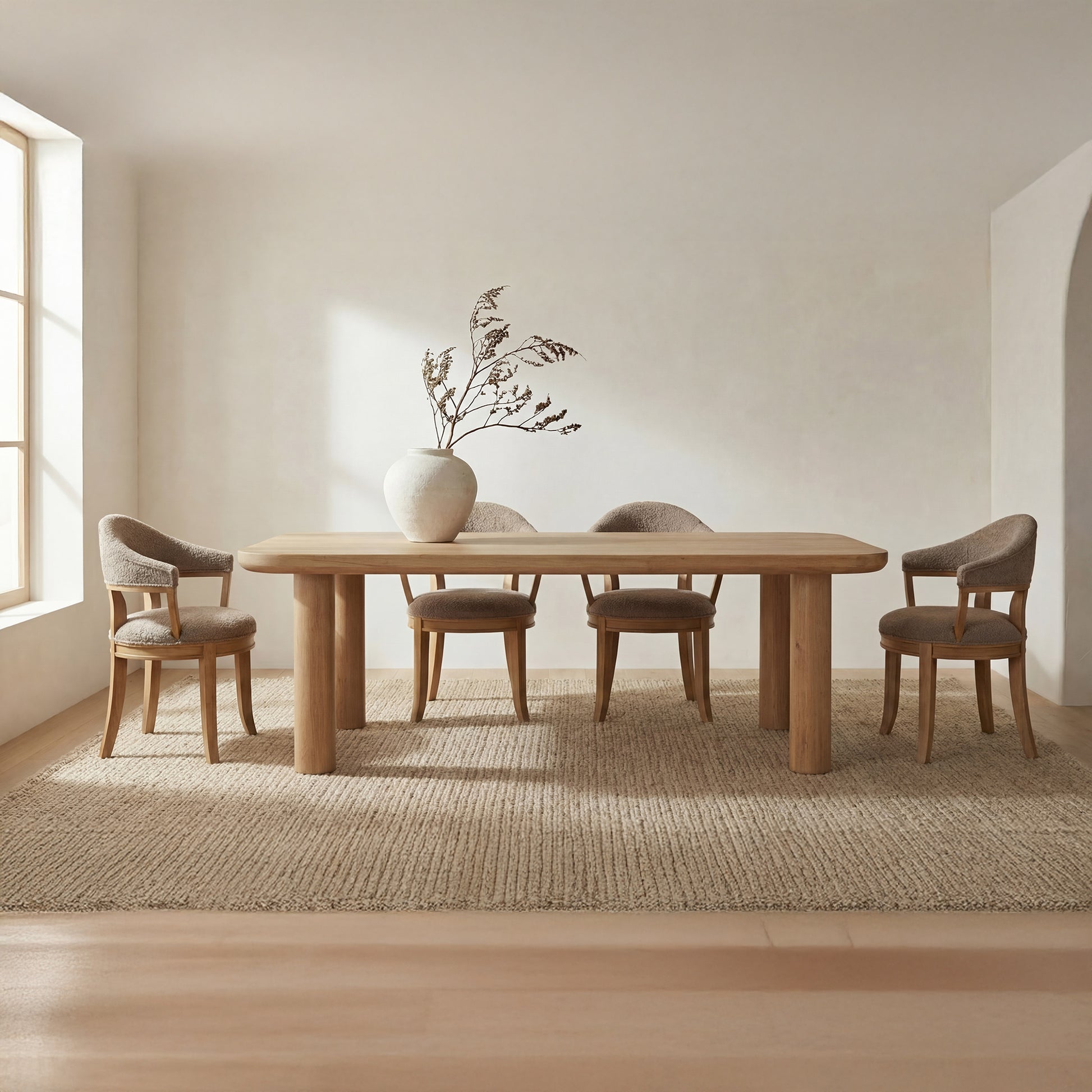 Anders Dining Table Large Natural by Moe's Home Collection - view 2