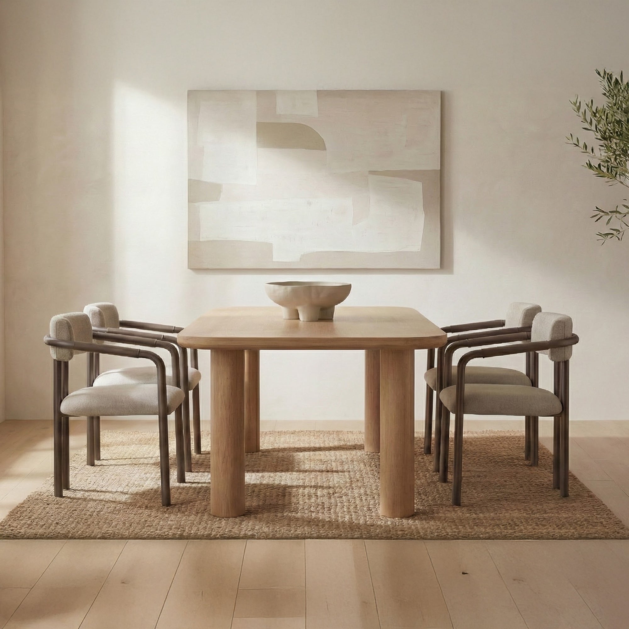 Anders Dining Table Small Natural by Moe's Home Collection - view 2