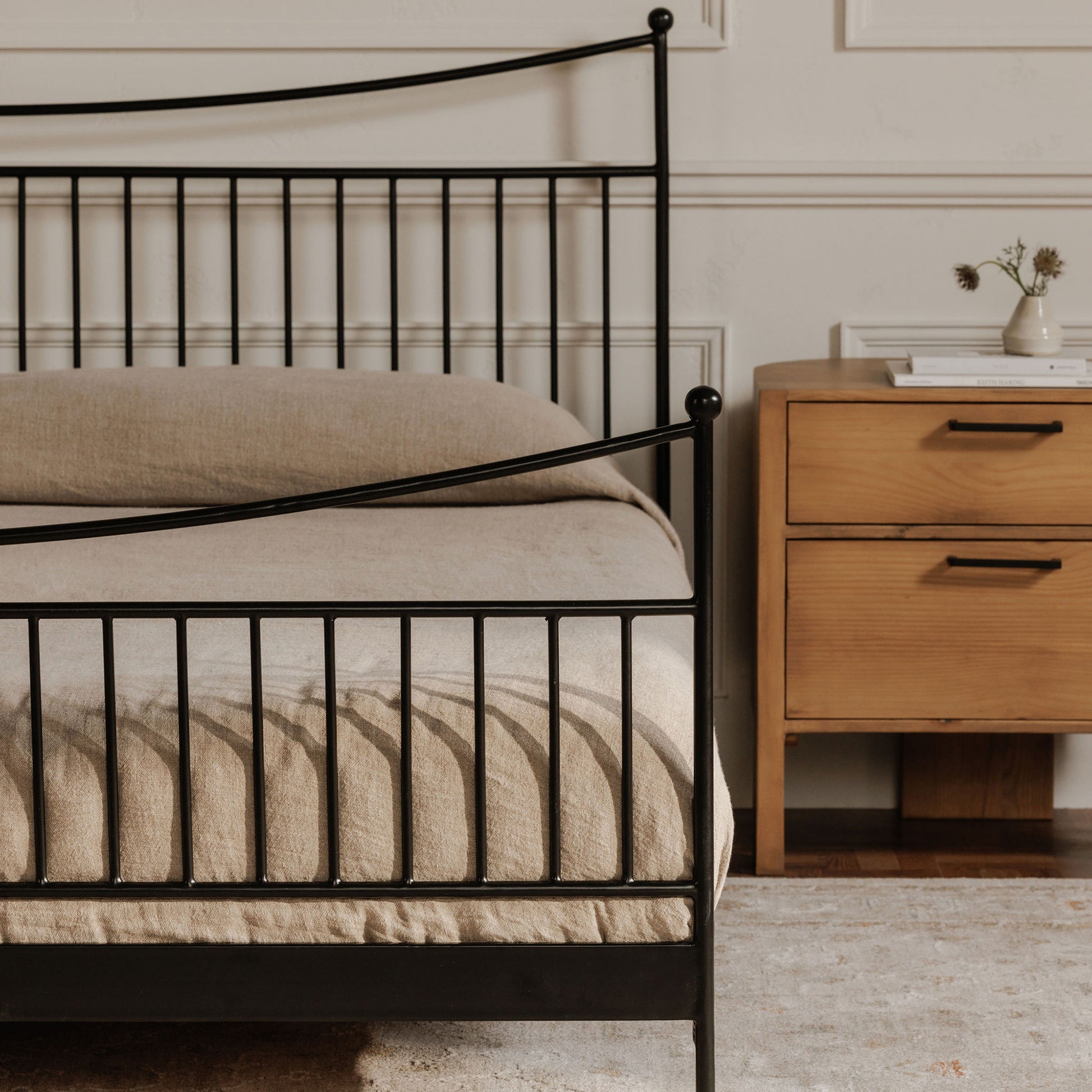 Monet Queen Bed Black by Moe's Home Collection - view 3