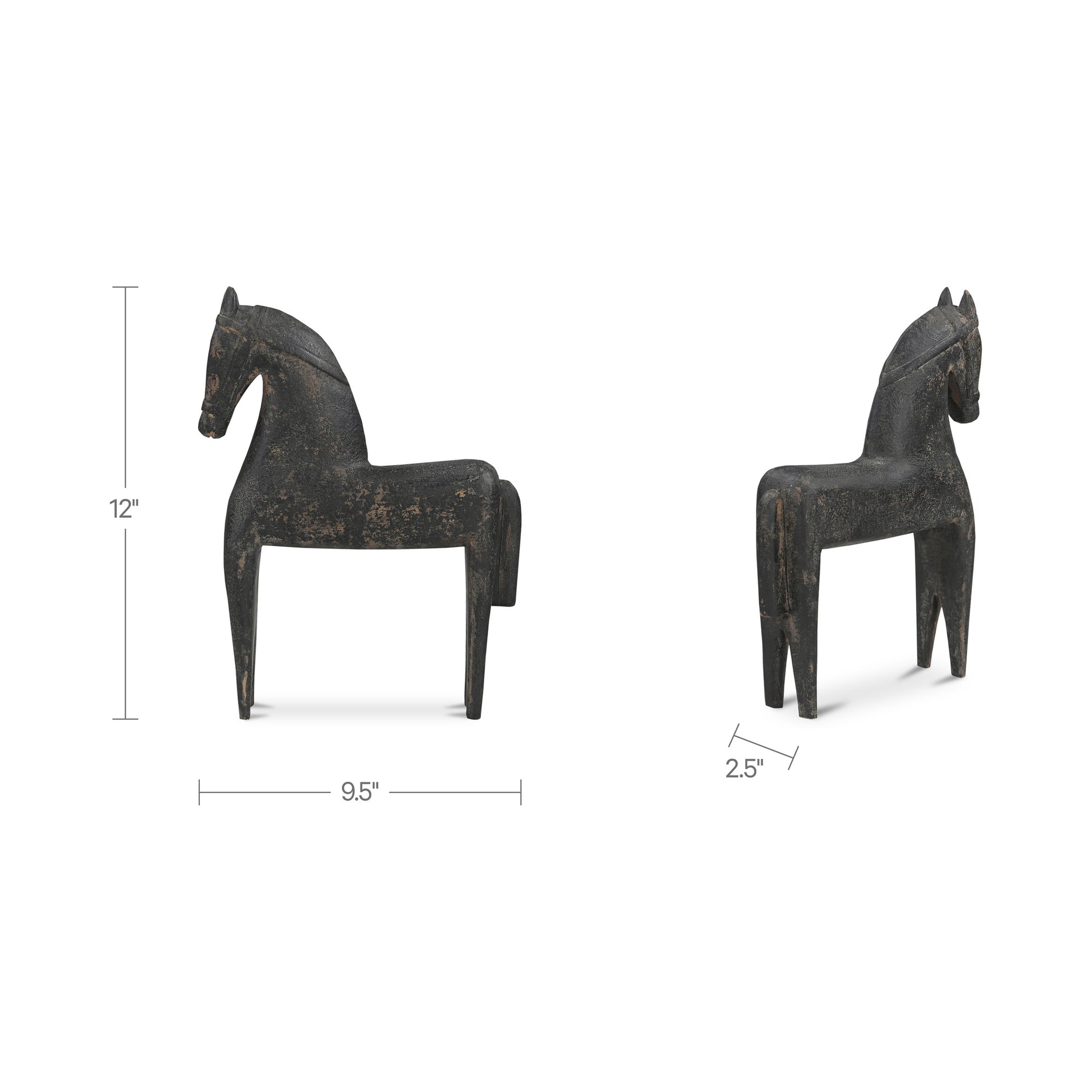 Gallant Wooden Sculpture Black by Moe's Home Collection - view 3