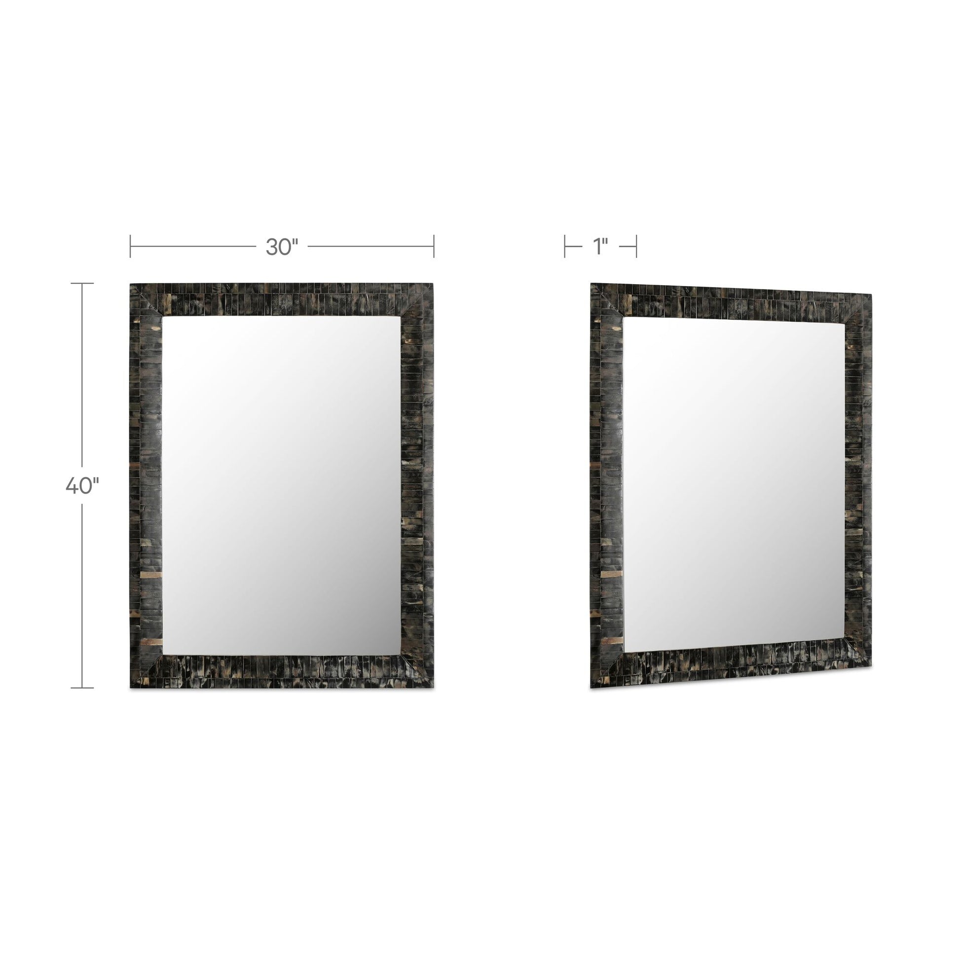 Avis Horn Inlay Mirror by Moe's Home Collection - view 3