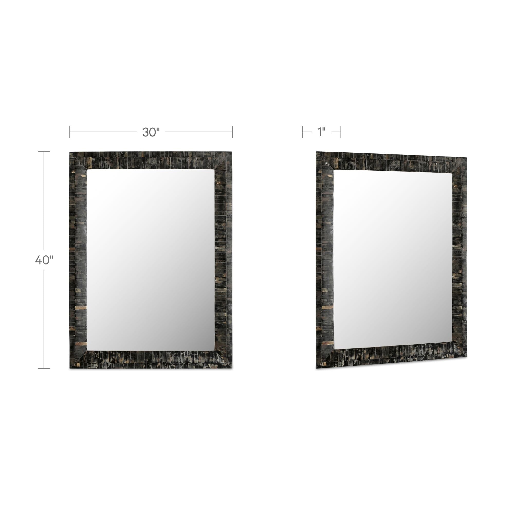 Avis Horn Inlay Mirror by Moe's Home Collection - view 3