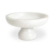 Palermo Pedestal Bowl White Marble by Moe's Home Collection