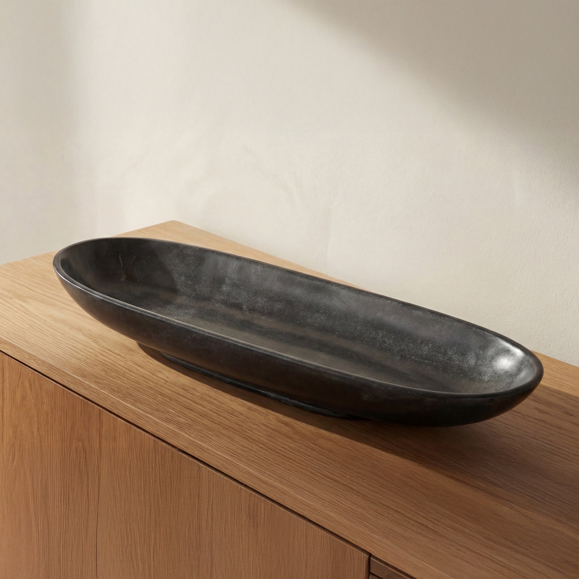 Venetia Tray Black Marble by Moe's Home Collection - view 2