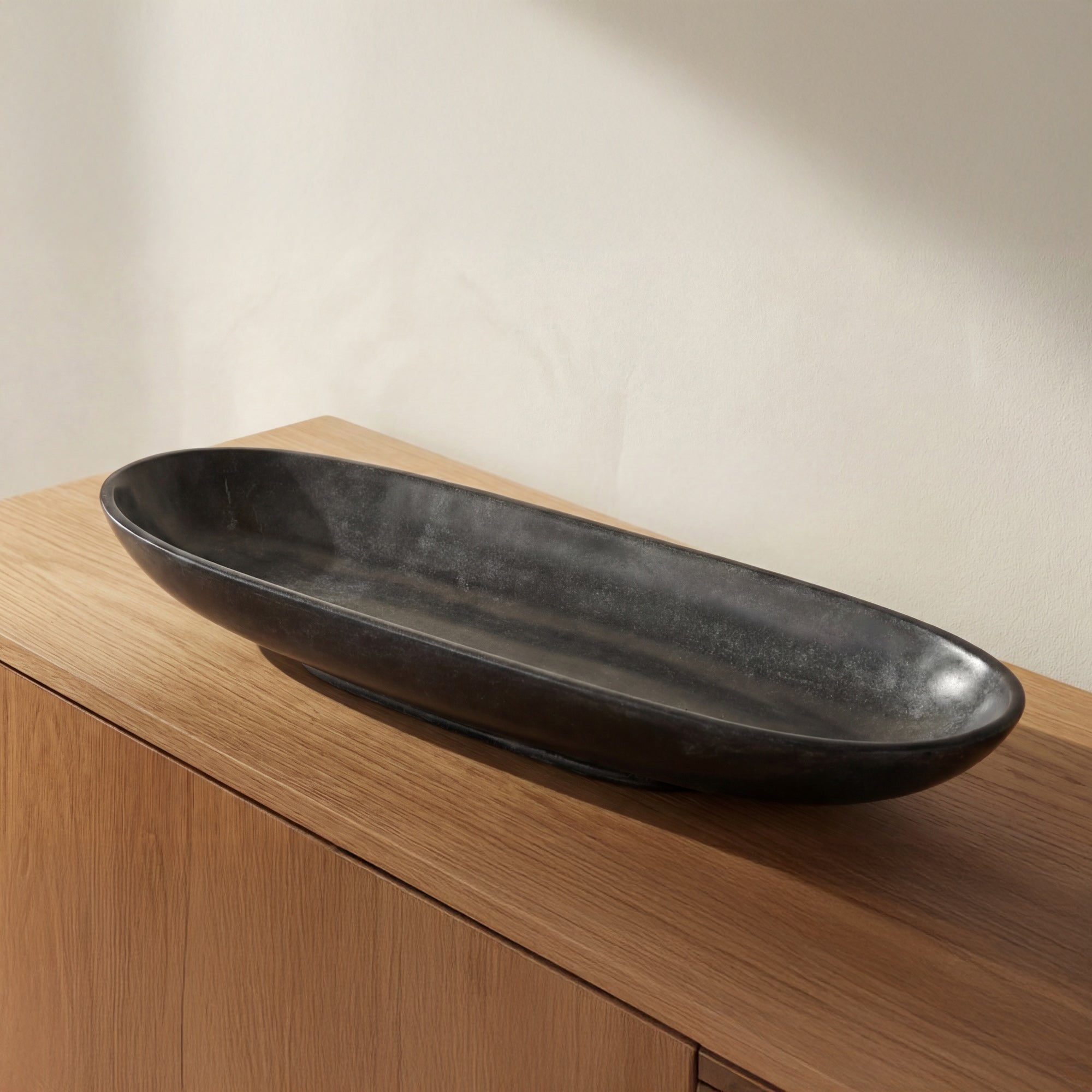 Venetia Tray Black Marble by Moe's Home Collection - view 2