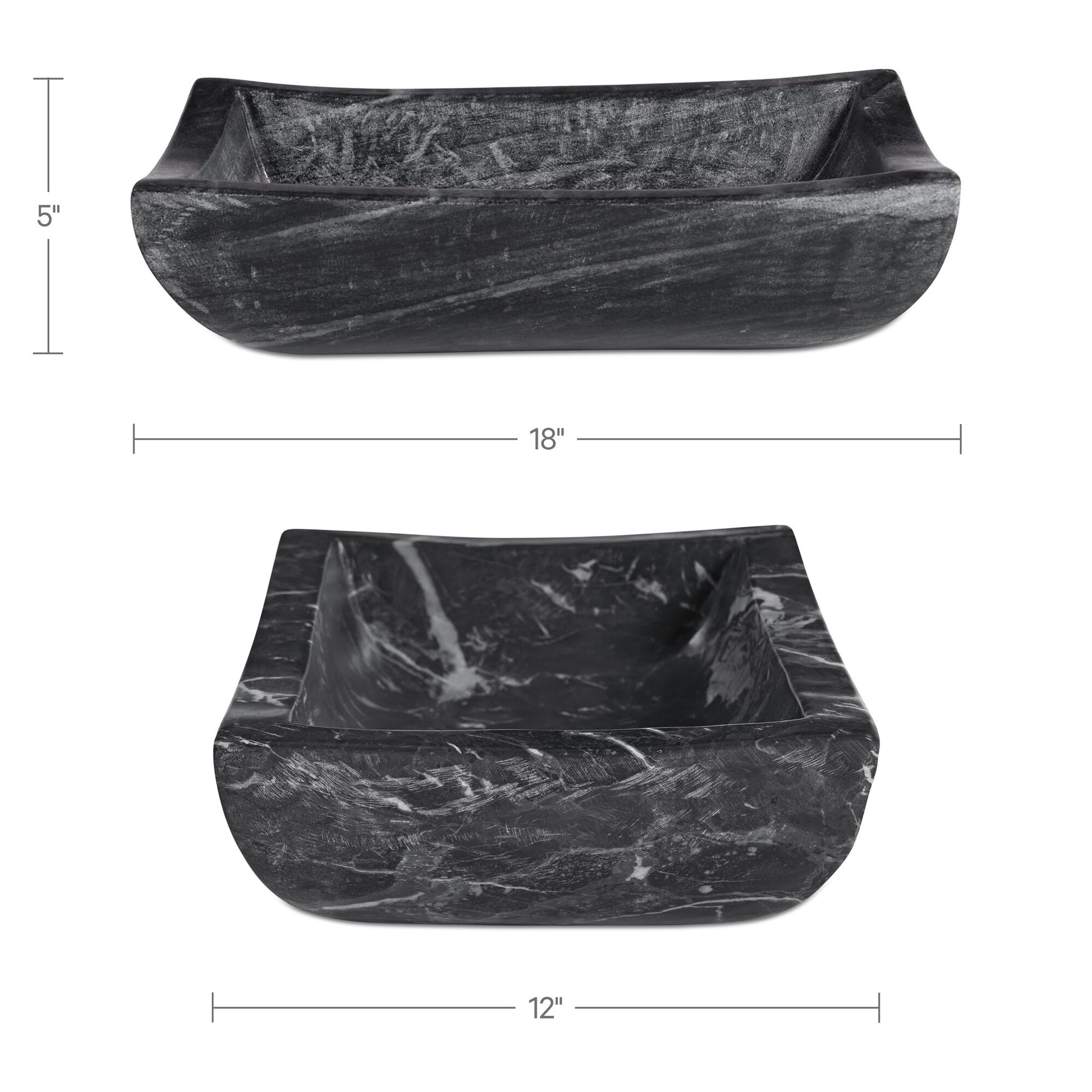 Piero Basin Black Marble by Moe's Home Collection - view 3