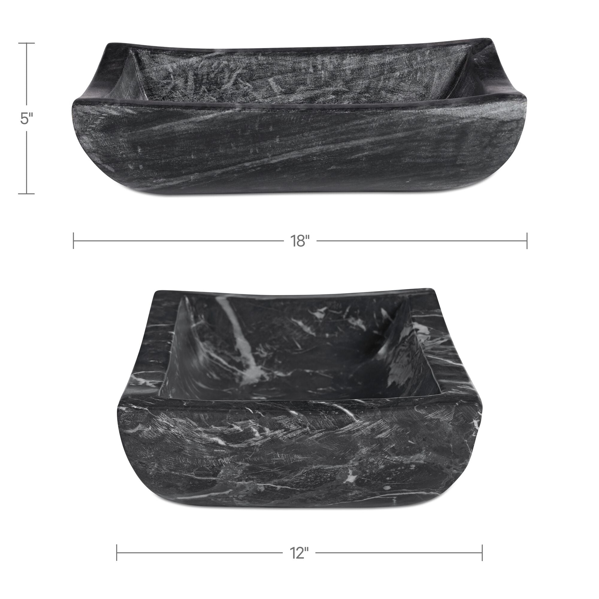 Piero Basin Black Marble by Moe's Home Collection - view 3