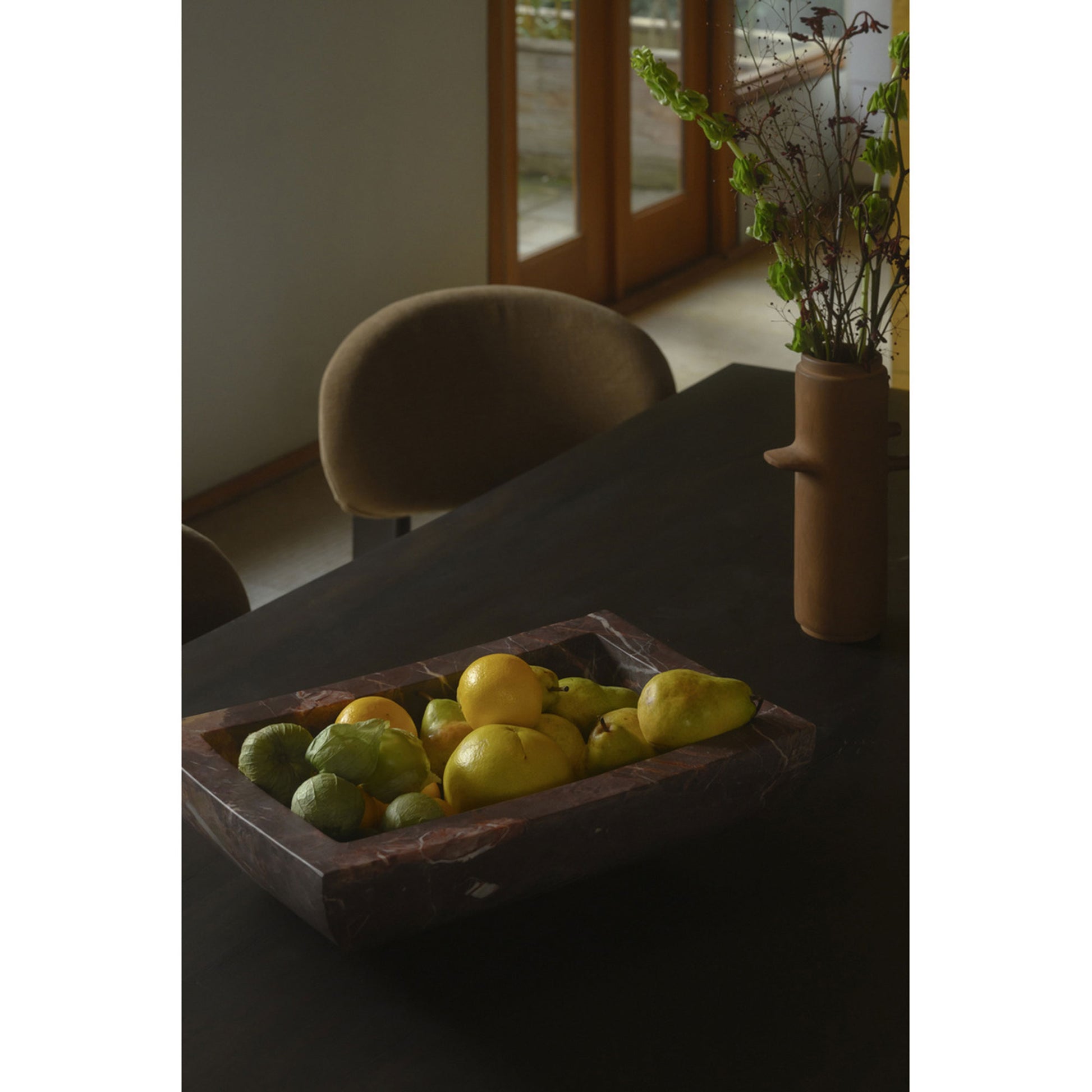 Piero Basin Deep Red Marble by Moe's Home Collection - view 3