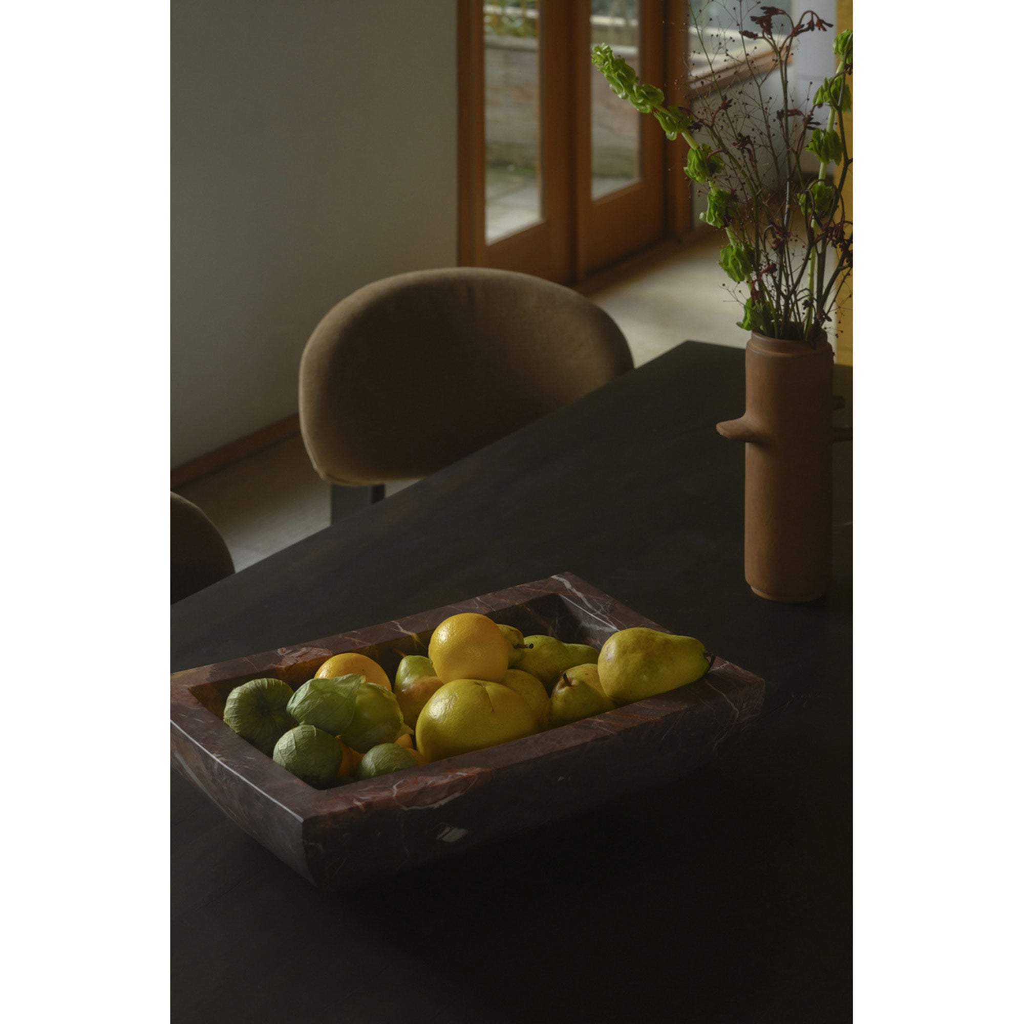 Piero Basin Deep Red Marble by Moe's Home Collection - view 3