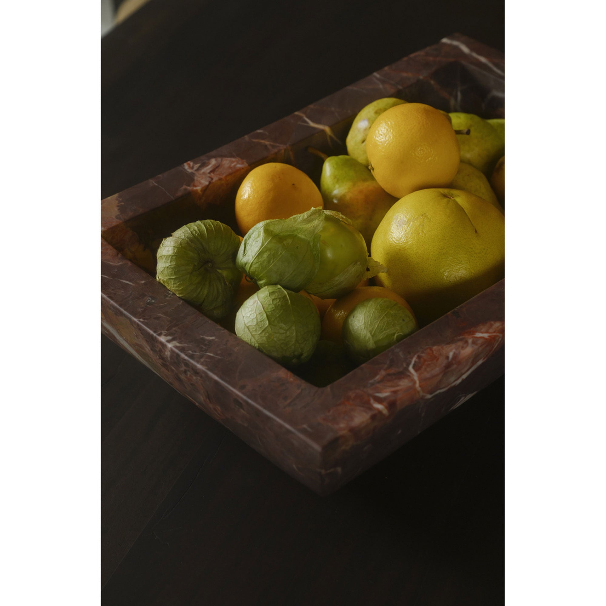 Piero Basin Deep Red Marble by Moe's Home Collection - view 4