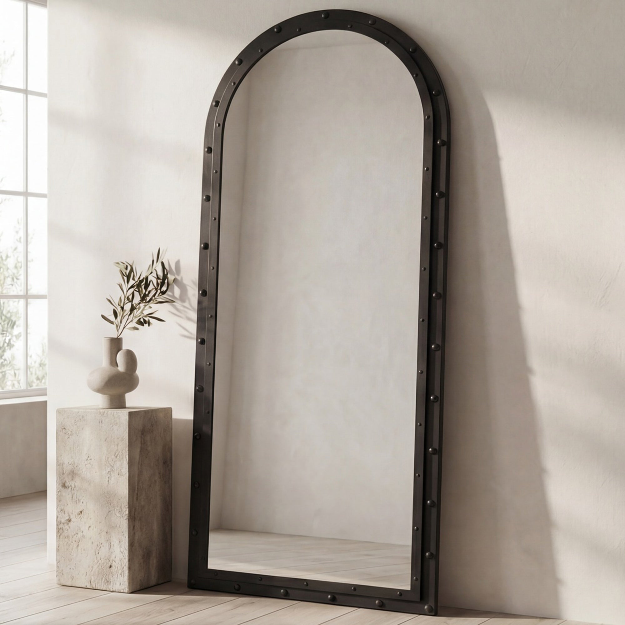 Hughes Floor Mirror Iron Grey by Moe's Home Collection - view 2