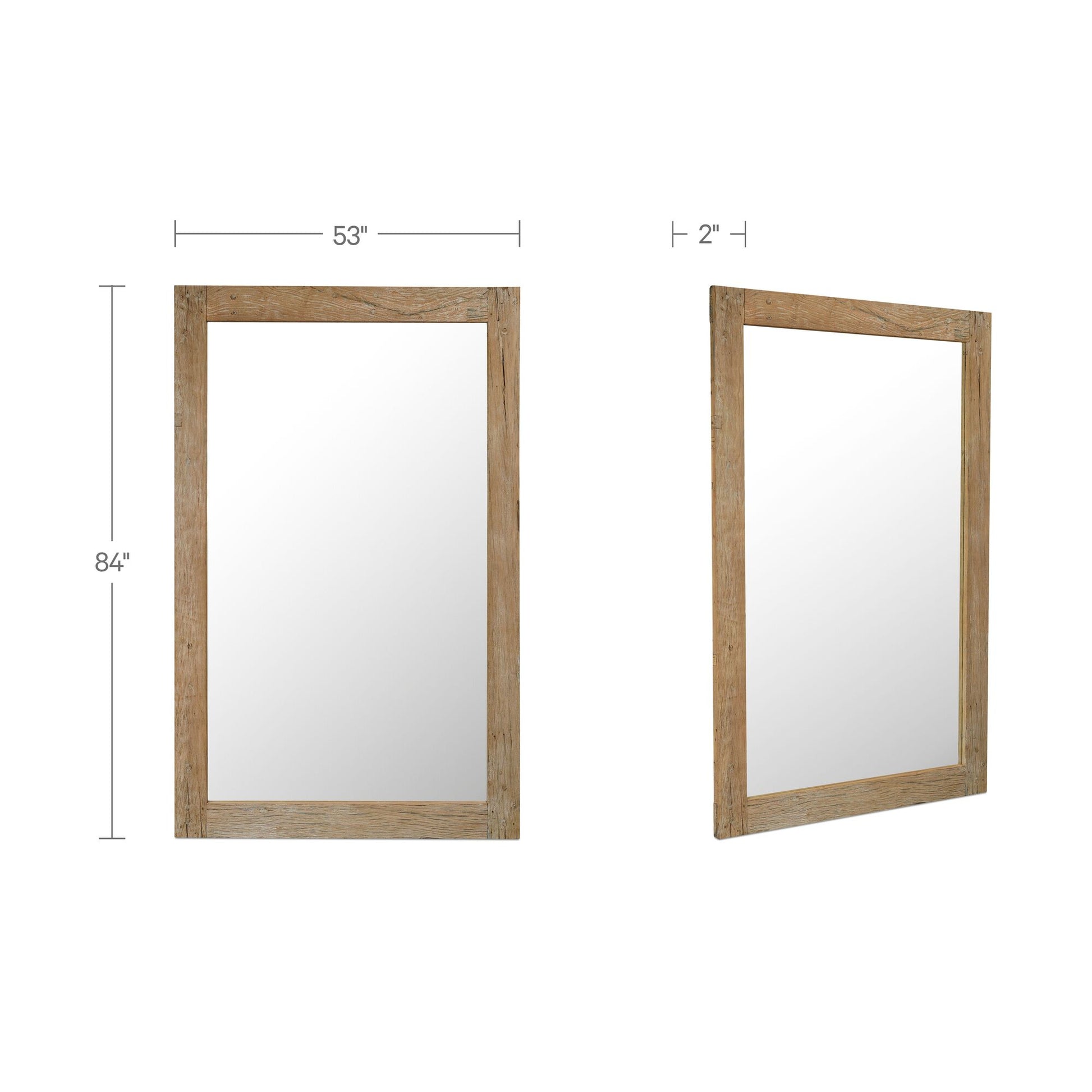 Orchard Reclaimed Wood Floor Mirror by Moe's Home Collection - view 3