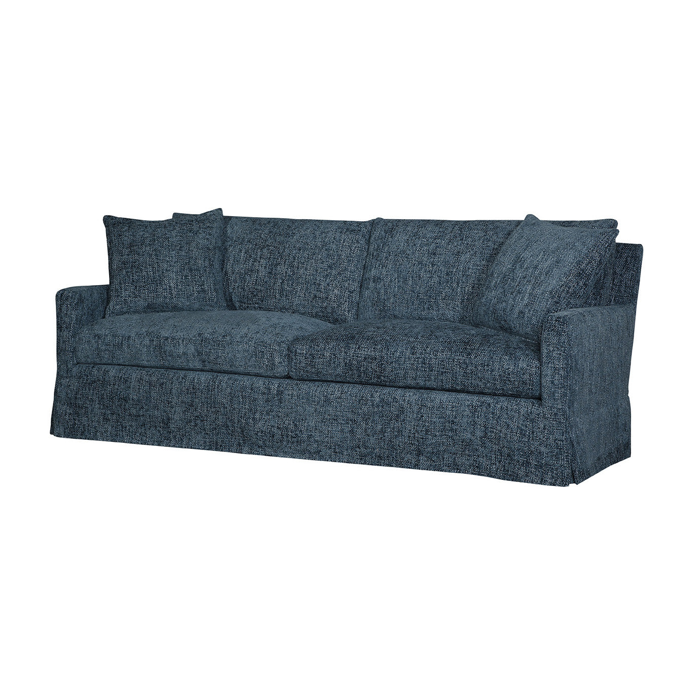Pasadena 2 over 2 Slipcovered 85″ Sofa in Norse Lake