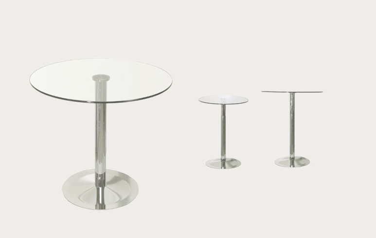 Lady Table with Glass Top
