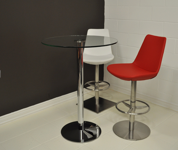 Lady Table with Glass Top