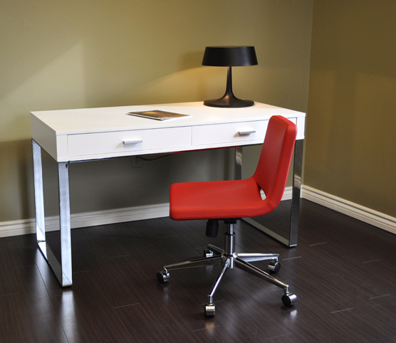 York Desk with Chrome Base  by Soho Concept