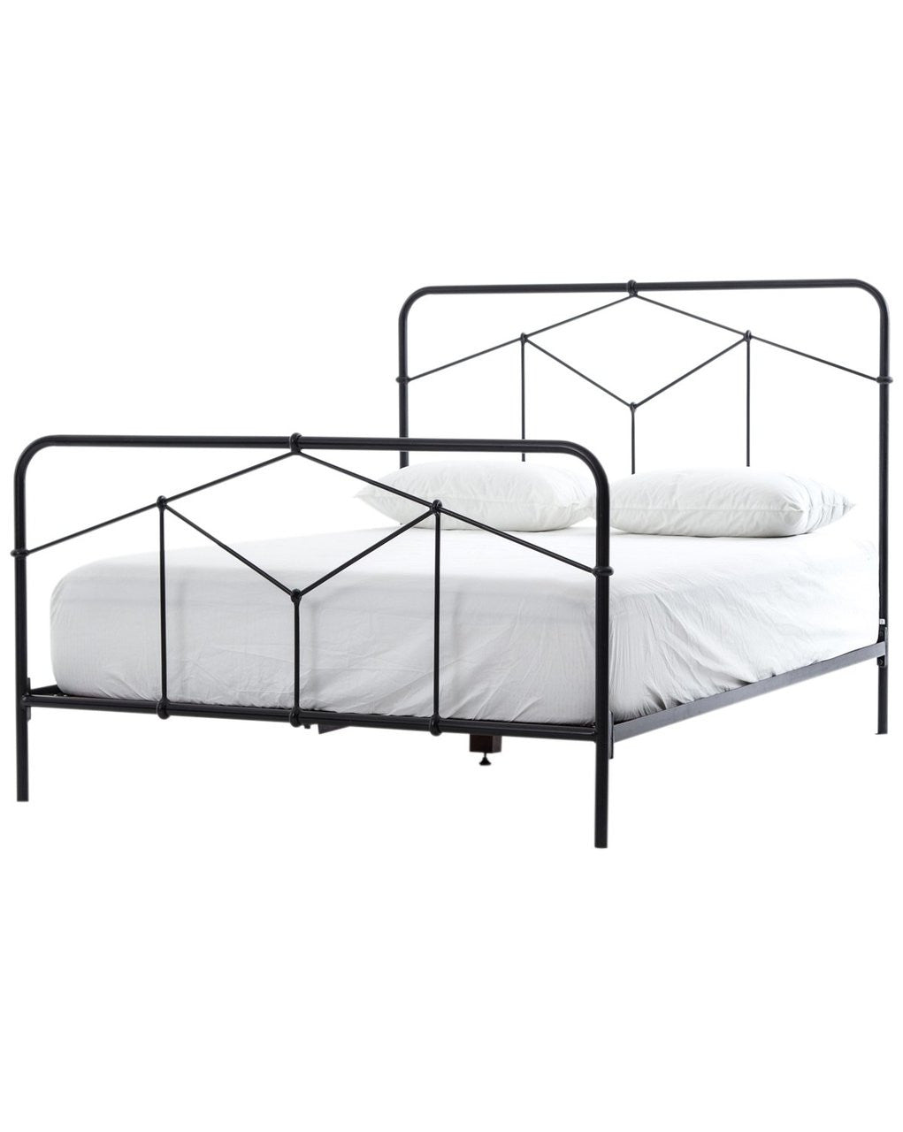 Piper Vintage Black Iron Queen Platform Bed