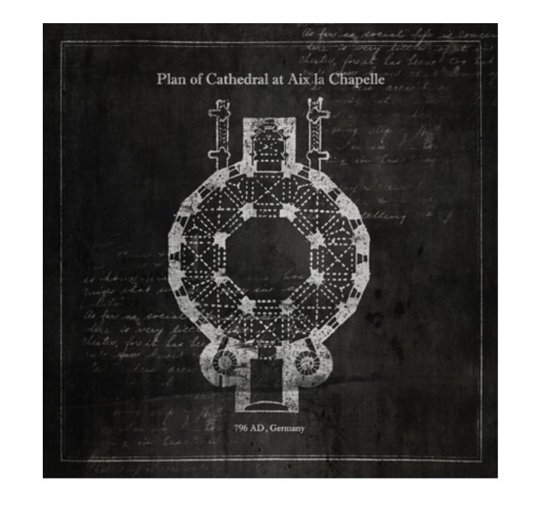 Plan of Cathedral at Aix la Chapelle
