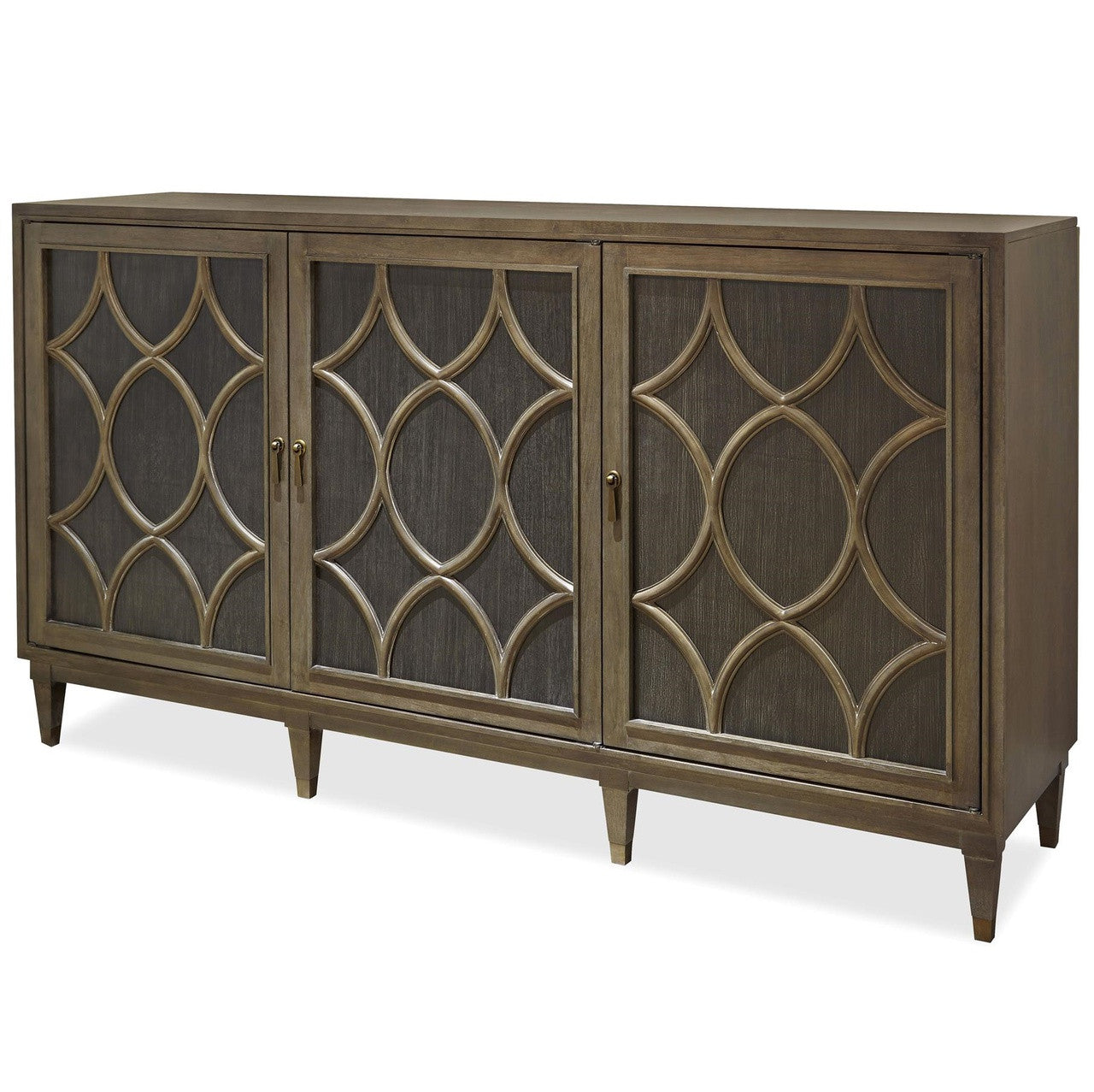 Playlist Vintage Oak 3 Door Buffet Sideboard