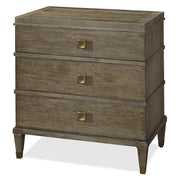 Playlist Vintage Oak 3 Drawer Nightstand