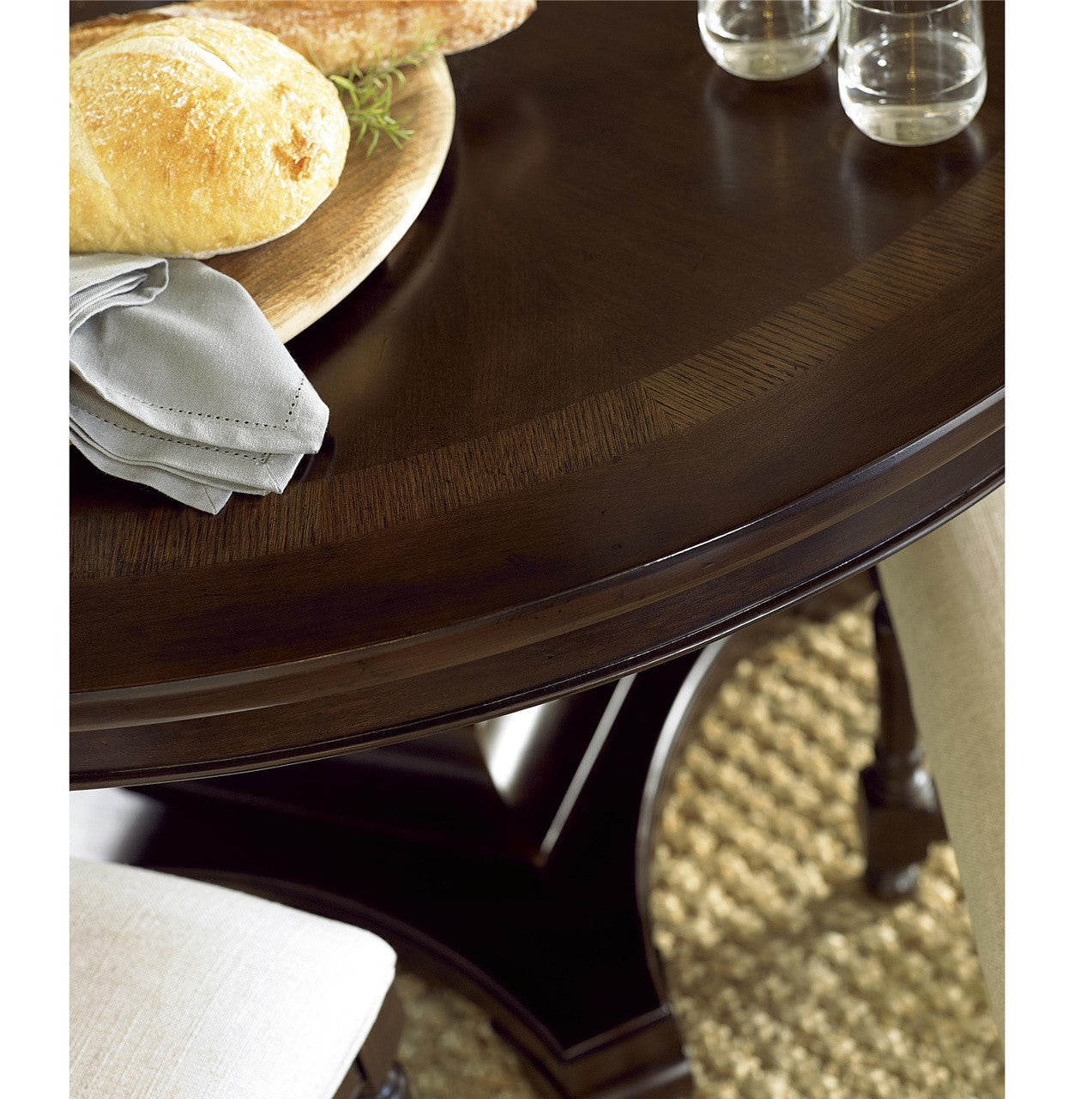 Proximity Cherry Wood Extendable Round Dining Tables