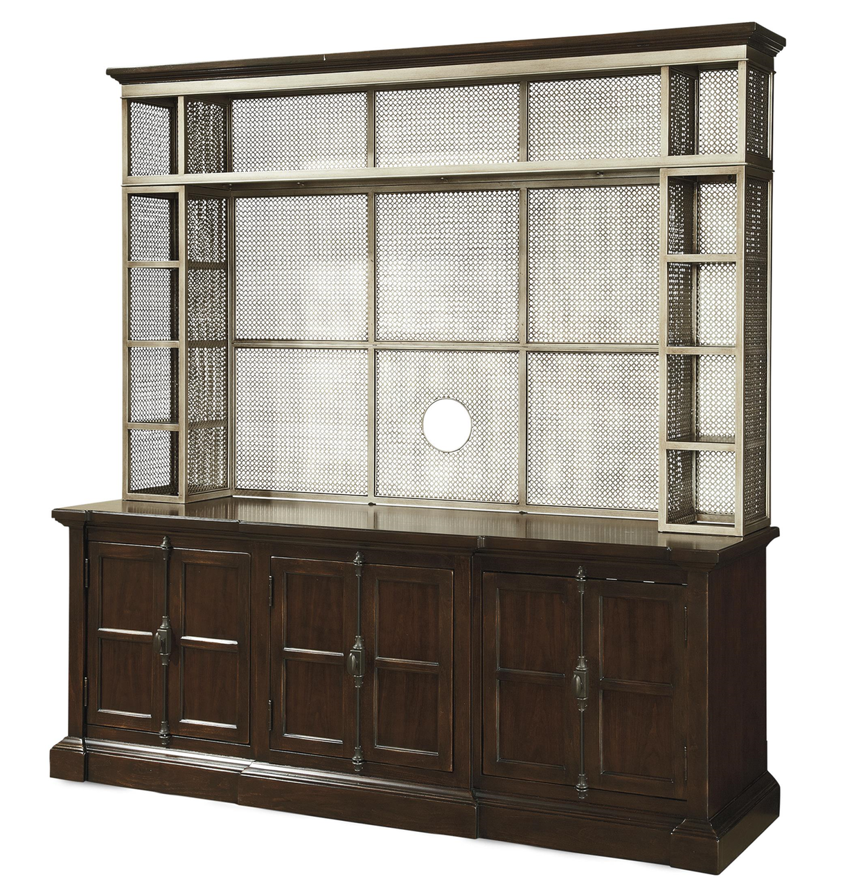 Proximity Industrial 3 Doors Entertainment Center with Hutch Furniture