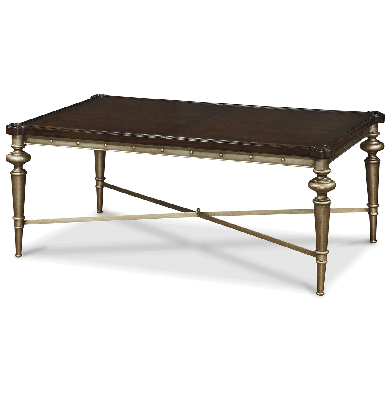 Proximity Wood + Industrial Bronze Metal Cocktail Table sets